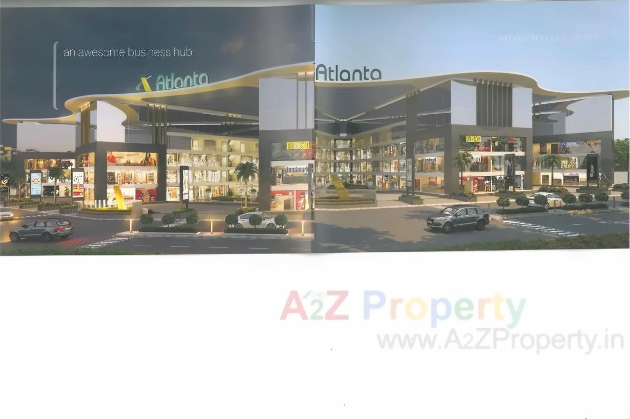3D Elevation of real estate project Atlanta Mall located at Varachha, Surat, Gujarat