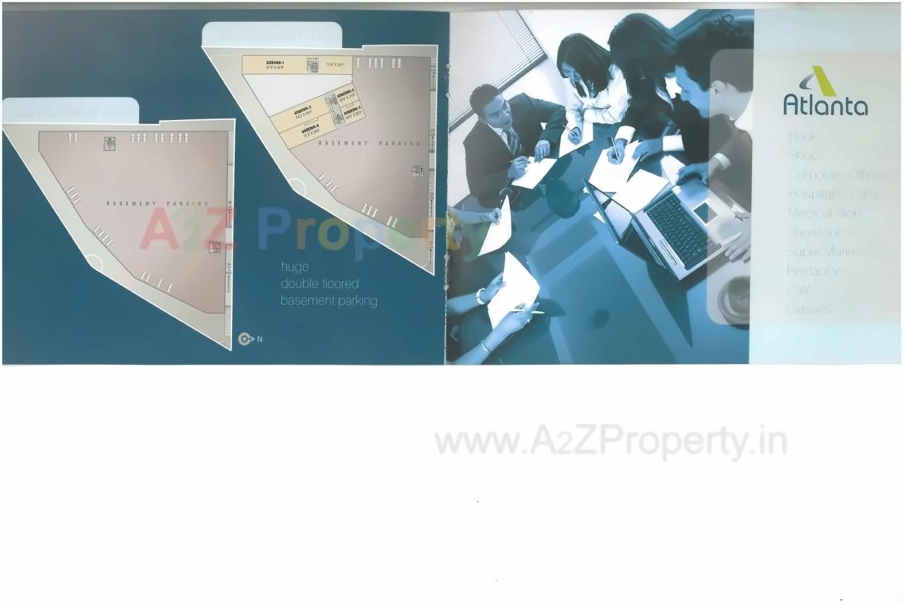 Layout of real estate project Atlanta Mall located at Varachha, Surat, Gujarat