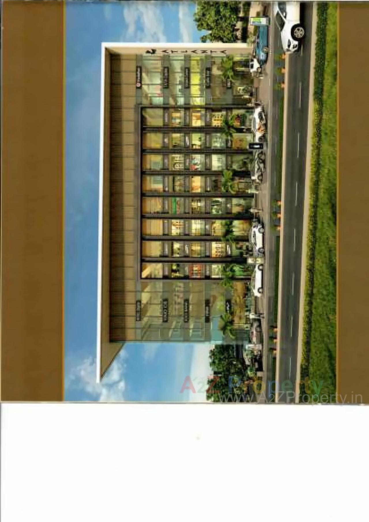 3D Elevation of real estate project Atlanta Shoppers located at Vesu, Surat, Gujarat