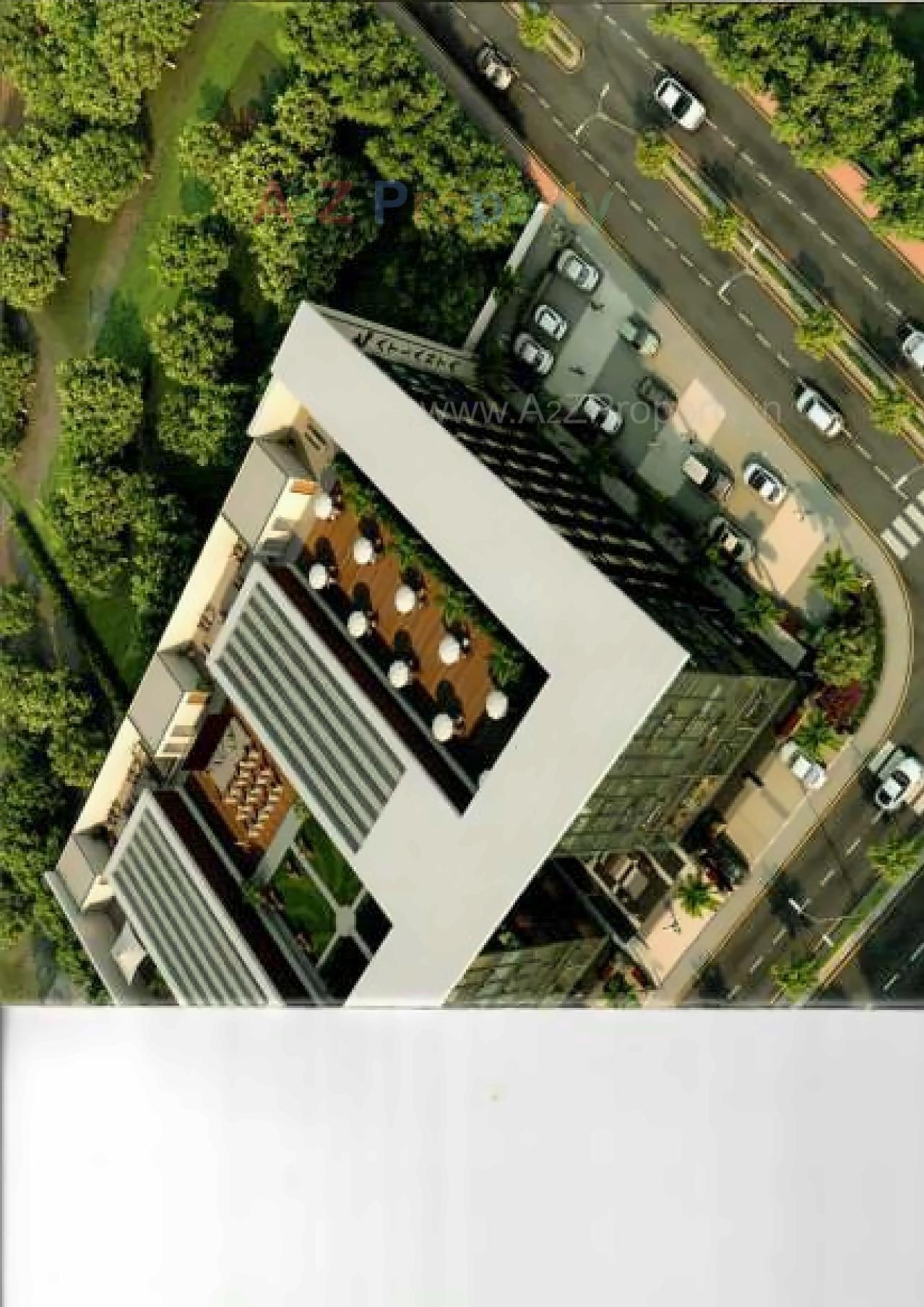 3D Elevation of real estate project Atlanta Shoppers located at Vesu, Surat, Gujarat