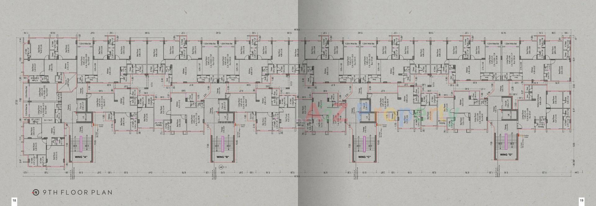 Layout of real estate project Atlas located at Adajan, Surat, Gujarat