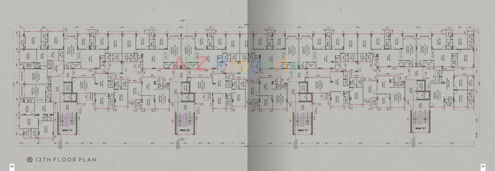 Layout of real estate project Atlas located at Adajan, Surat, Gujarat