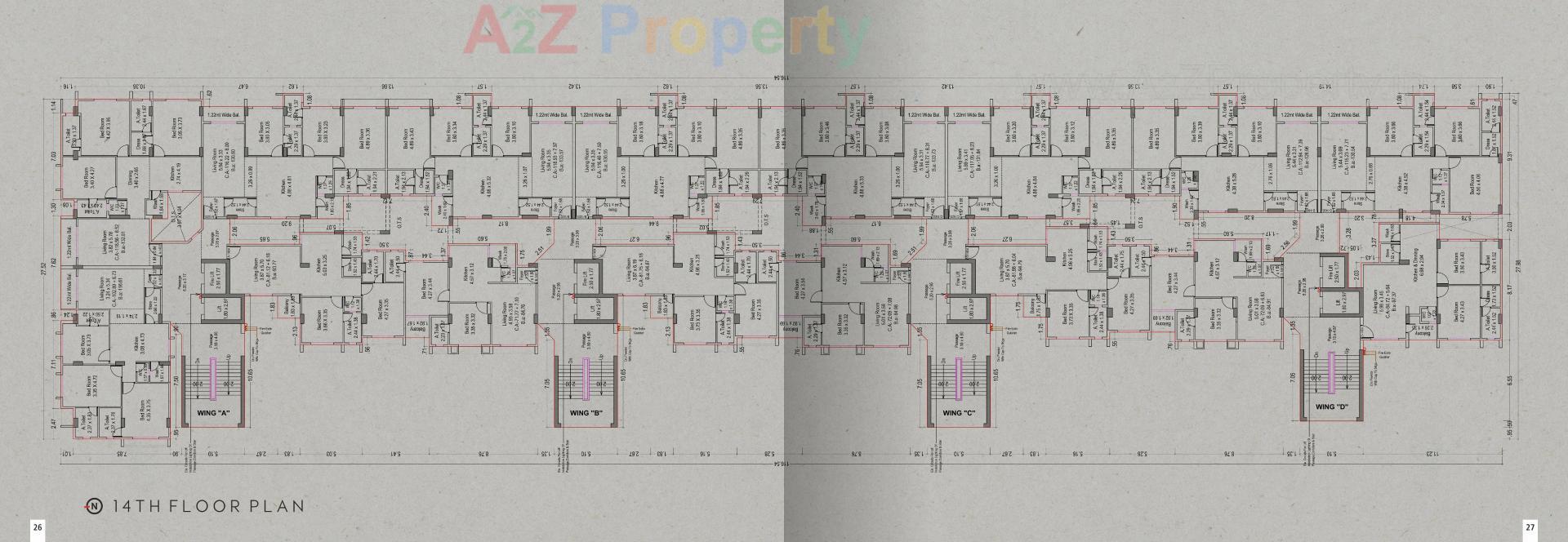 Layout of real estate project Atlas located at Adajan, Surat, Gujarat