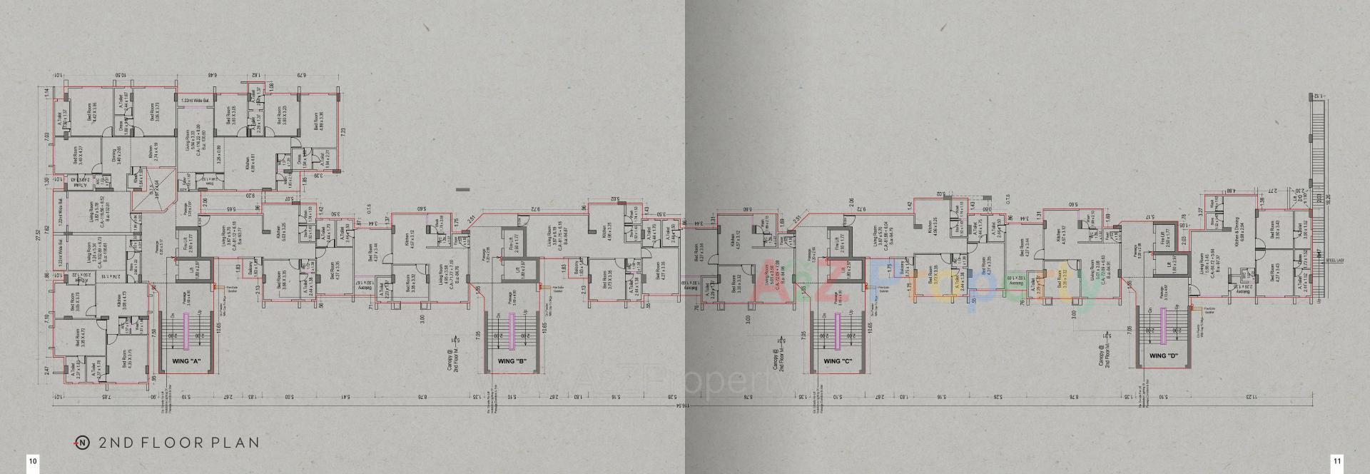 Layout of real estate project Atlas located at Adajan, Surat, Gujarat