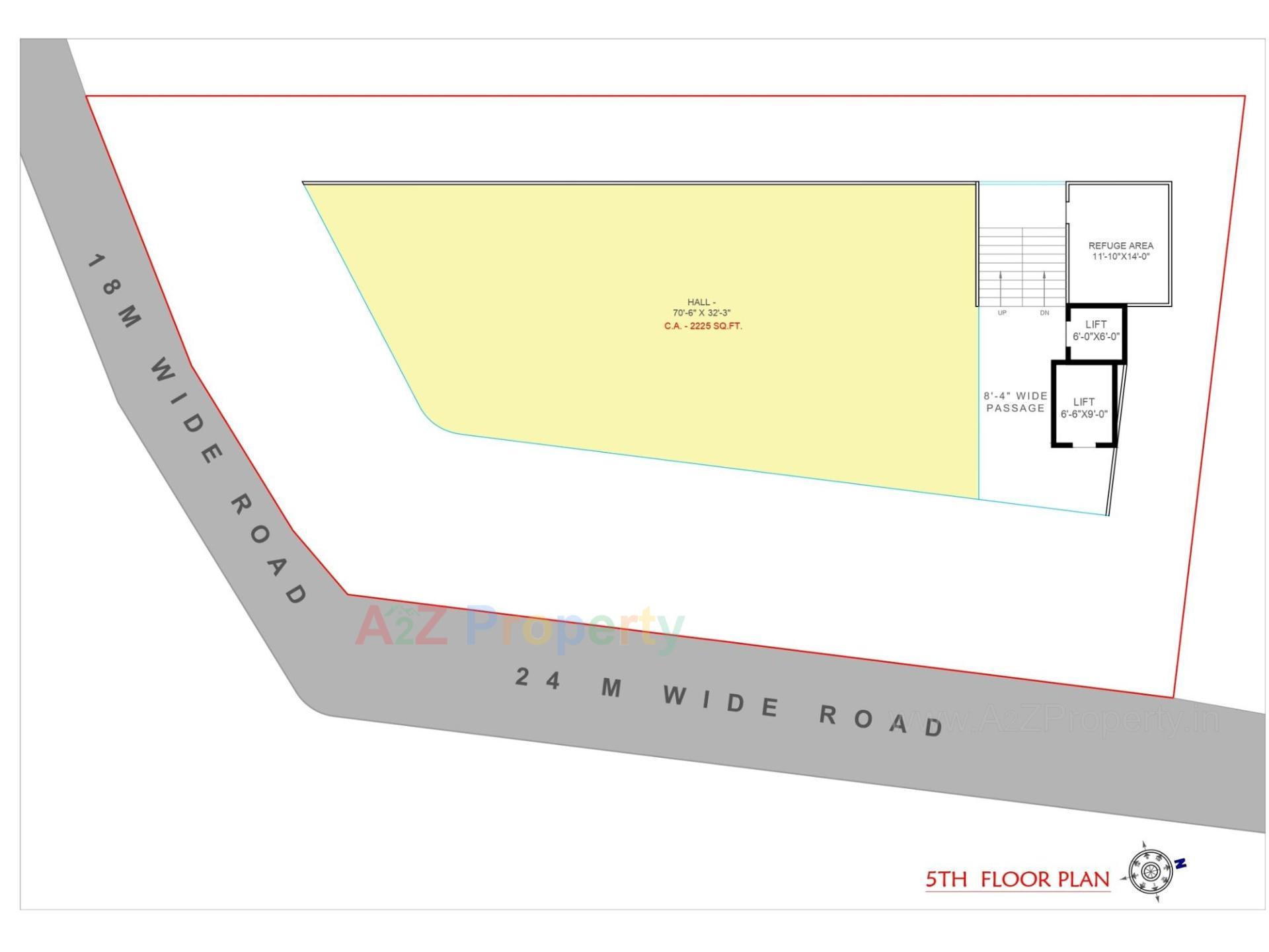 Layout of real estate project Atmos located at Adajan, Surat, Gujarat