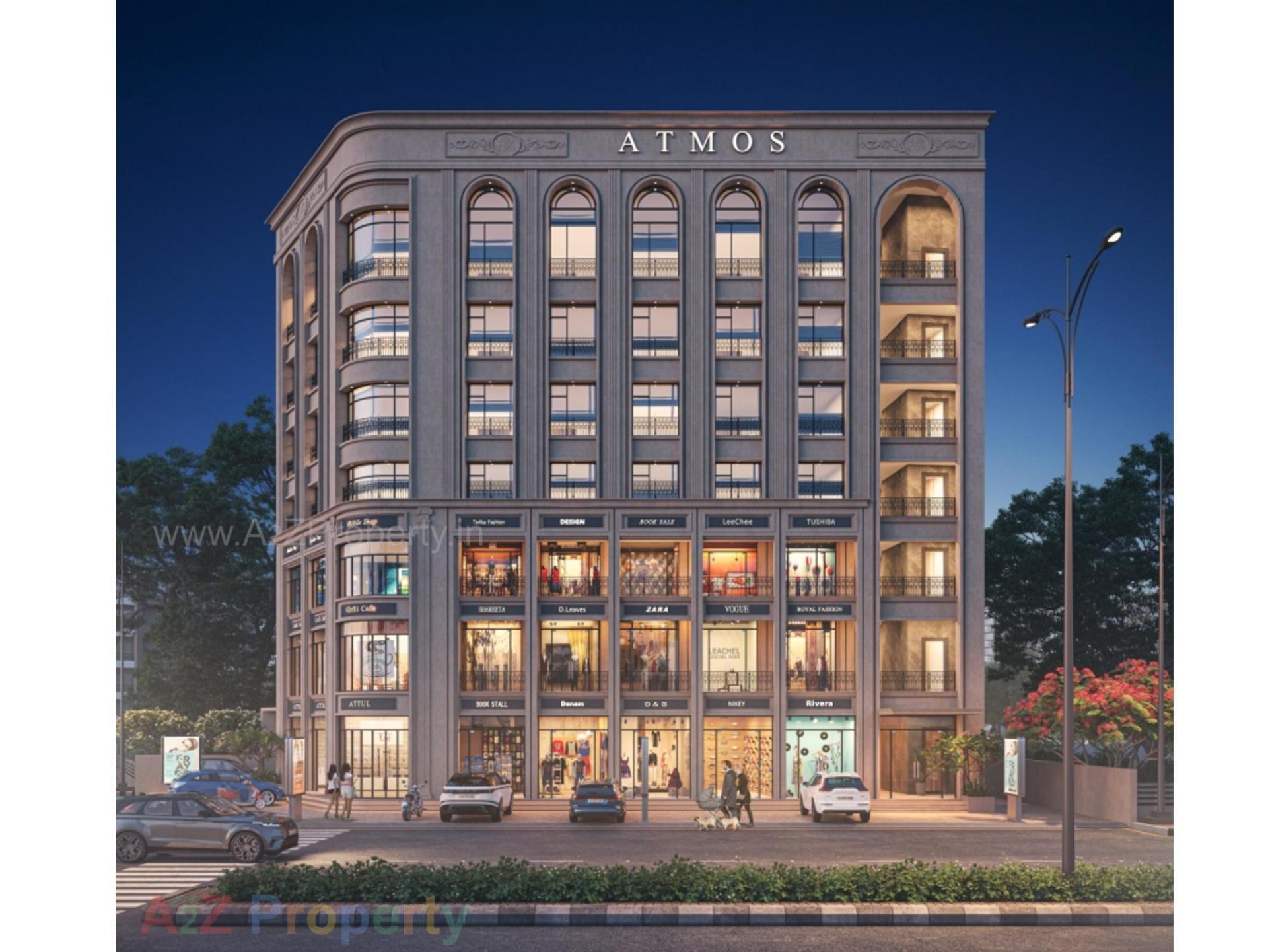 3D Elevation of real estate project Atmos located at Adajan, Surat, Gujarat