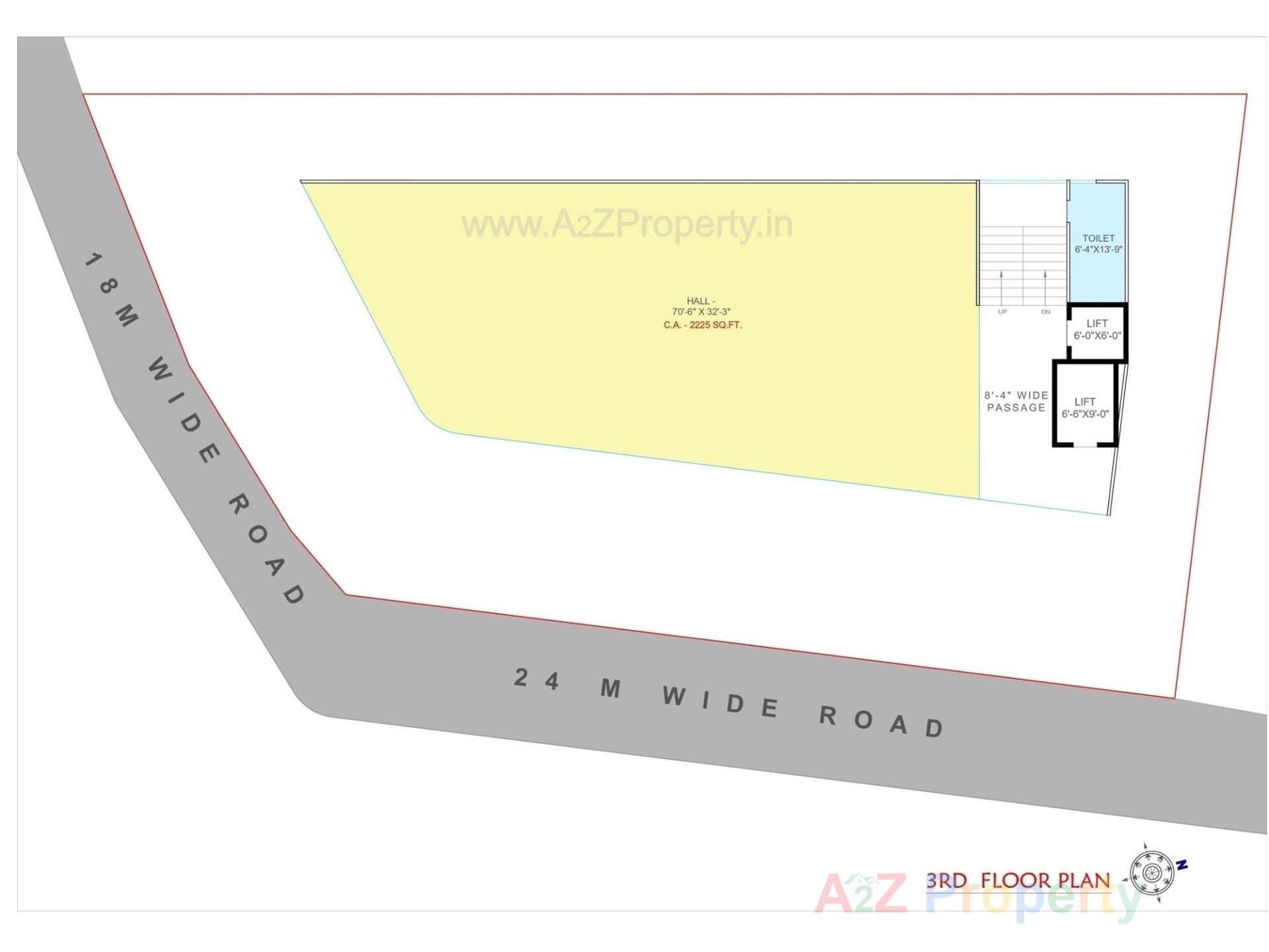 Layout of real estate project Atmos located at Adajan, Surat, Gujarat