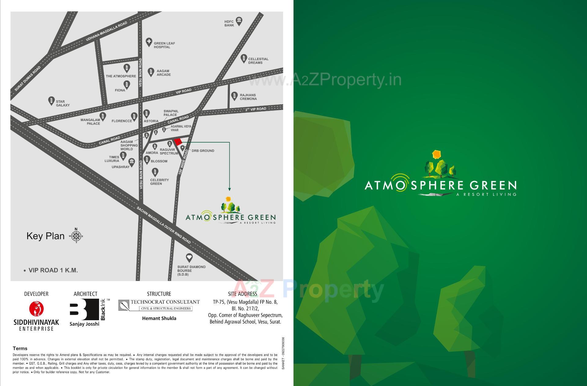  of real estate project Atmosphere Green located at Vesu, Surat, Gujarat