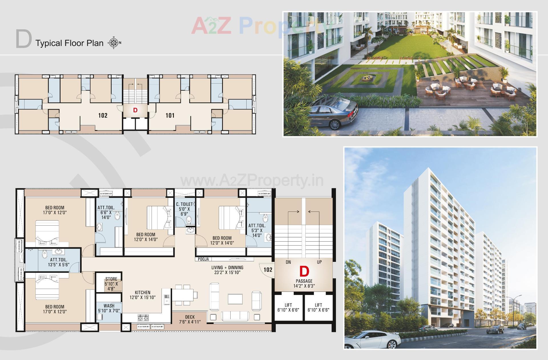 Layout of real estate project Atmosphere Green located at Vesu, Surat, Gujarat