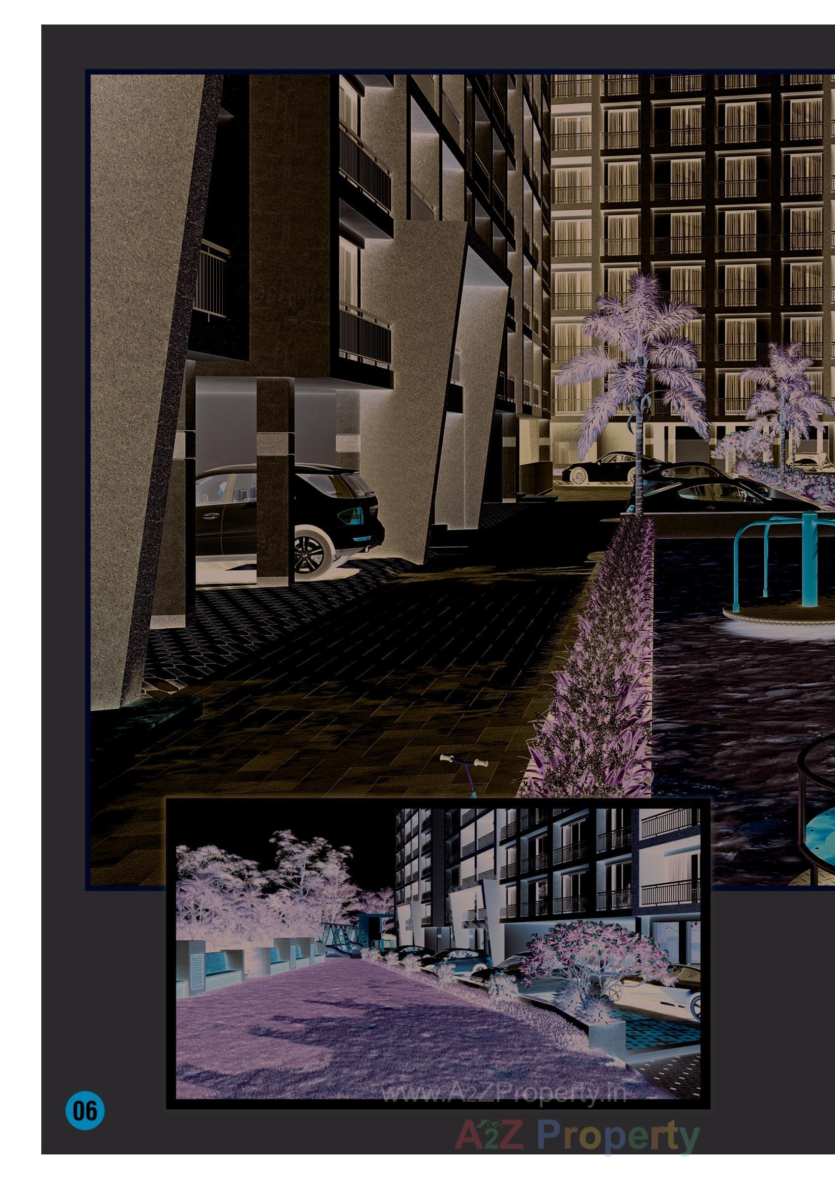 3D Elevation of real estate project Atulya Residency located at Sarthana, Surat, Gujarat