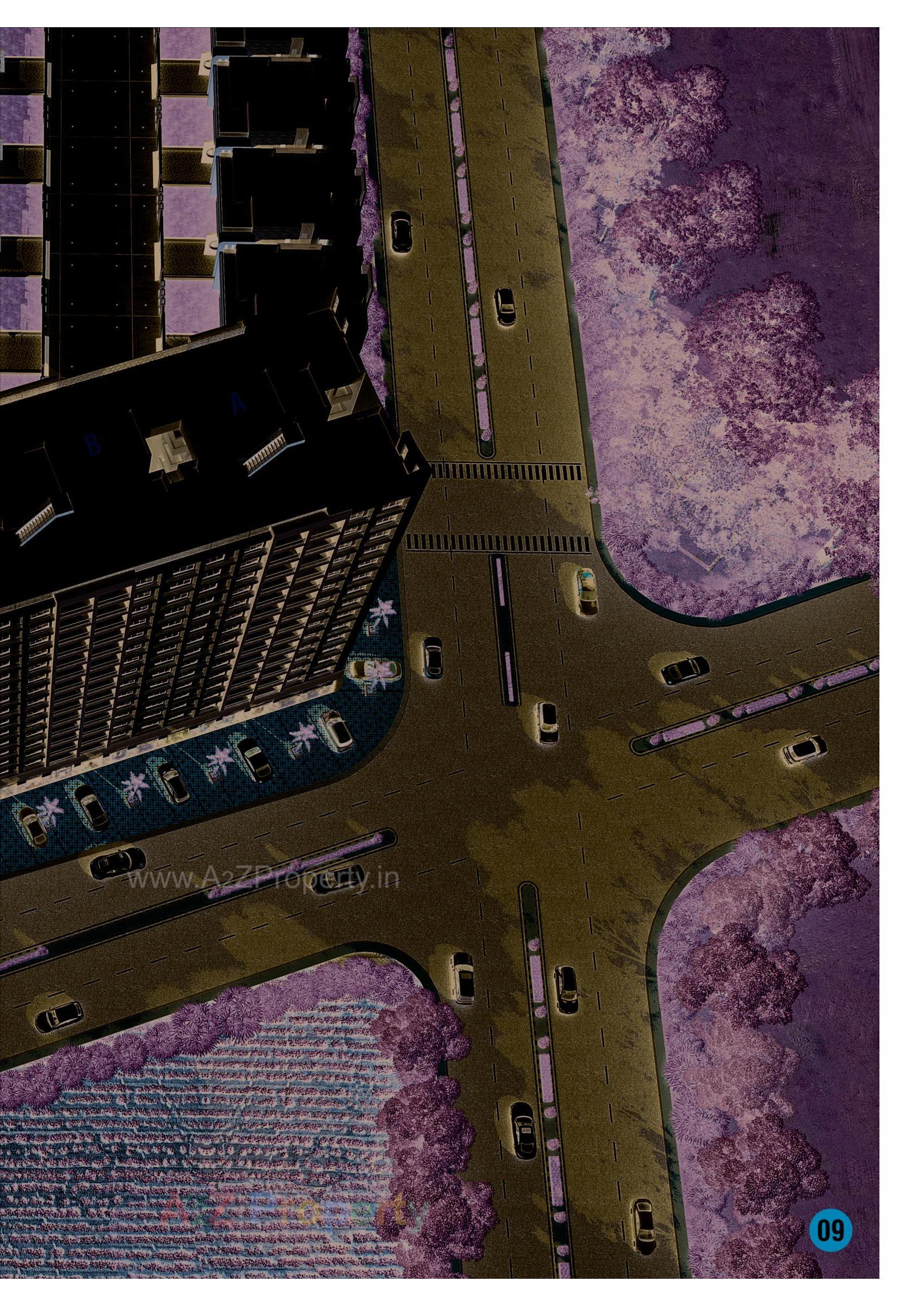 3D Elevation of real estate project Atulya Residency located at Sarthana, Surat, Gujarat