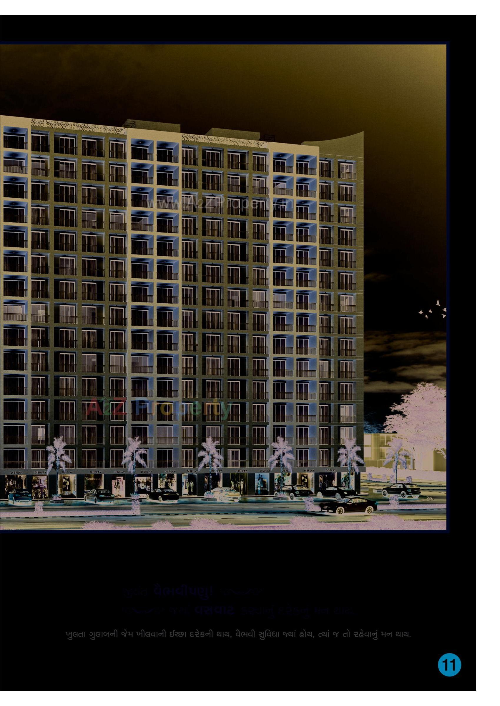3D Elevation of real estate project Atulya Residency located at Sarthana, Surat, Gujarat