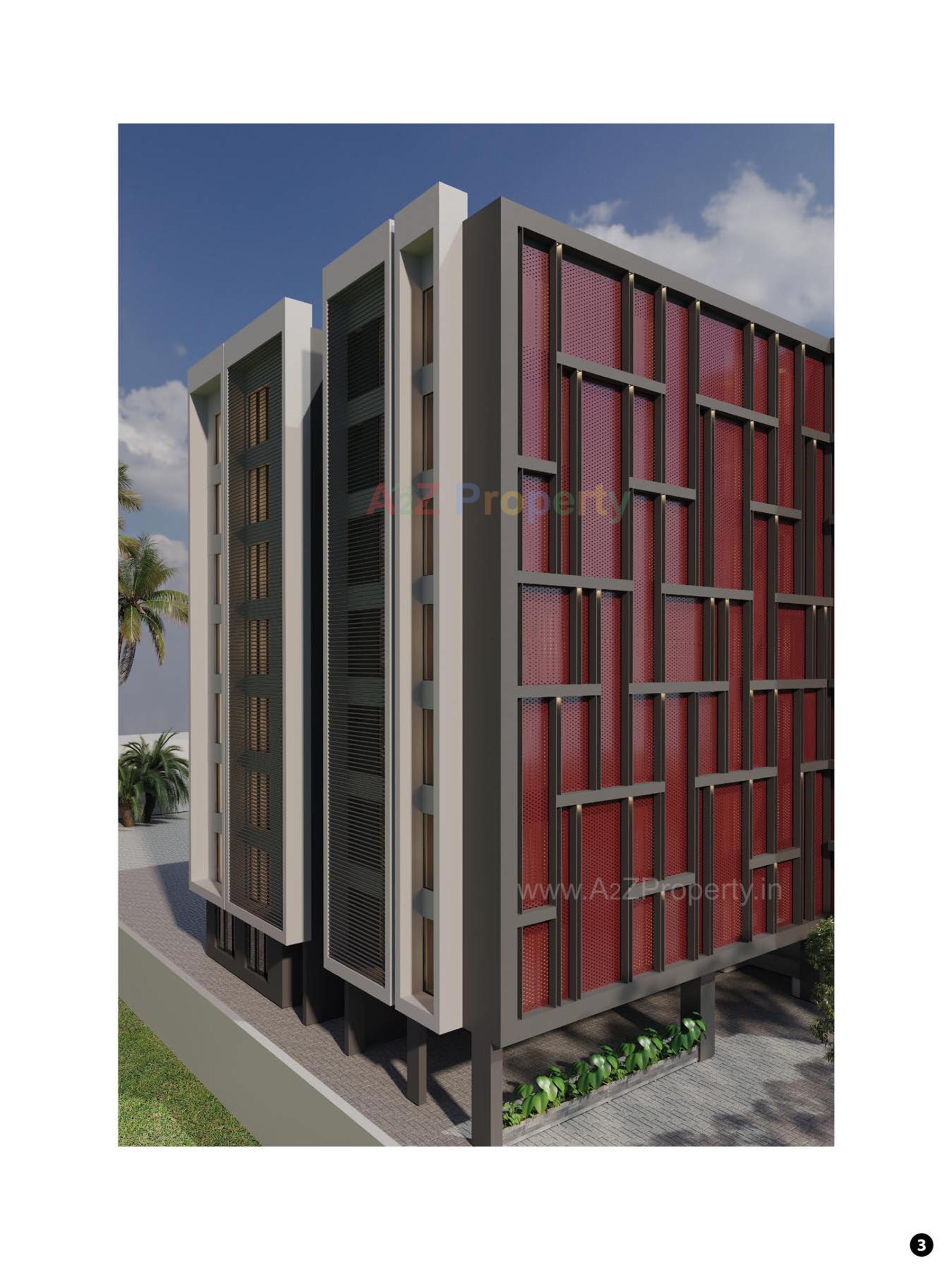 3D Elevation of real estate project Aushadh The Medicine Hub located at Ta, Surat, Gujarat