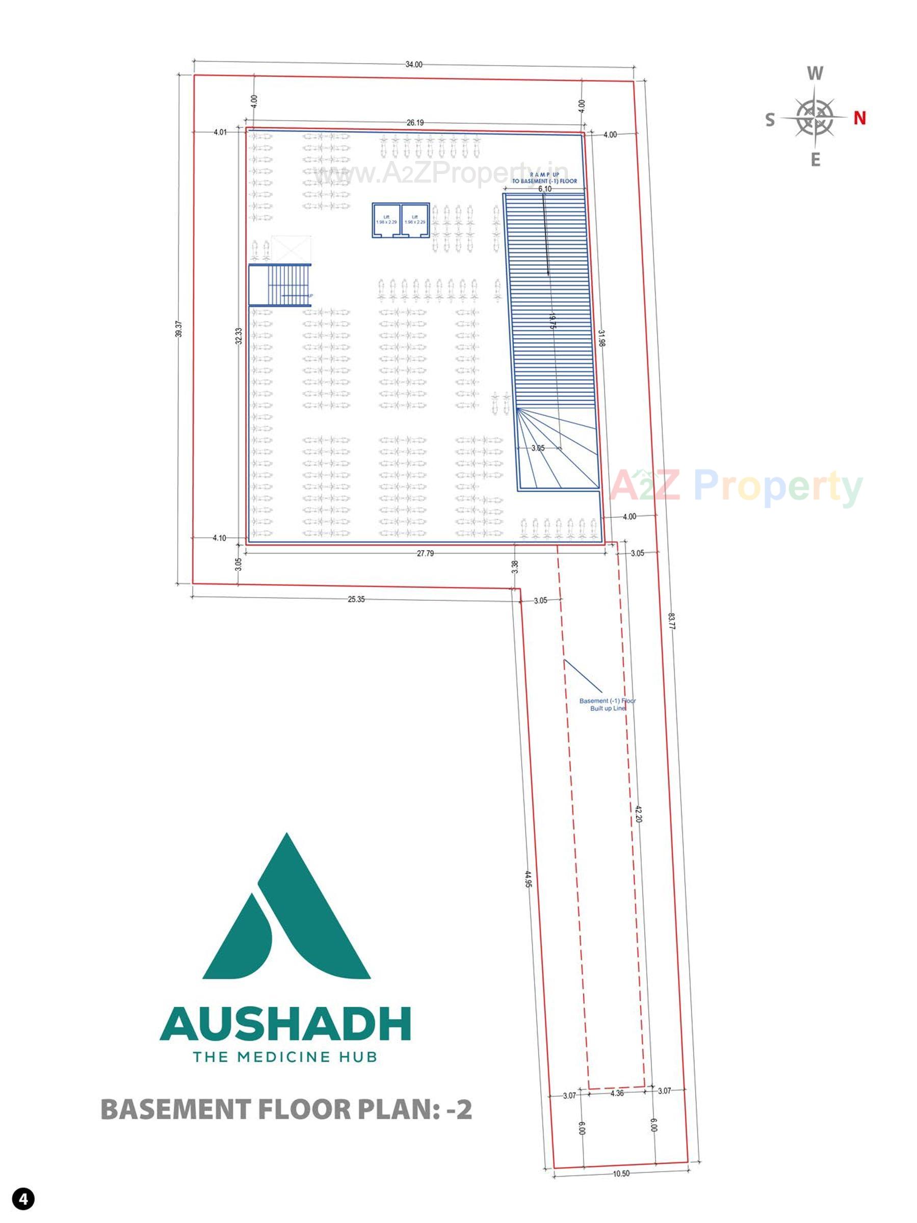 Layout of real estate project Aushadh The Medicine Hub located at Ta, Surat, Gujarat