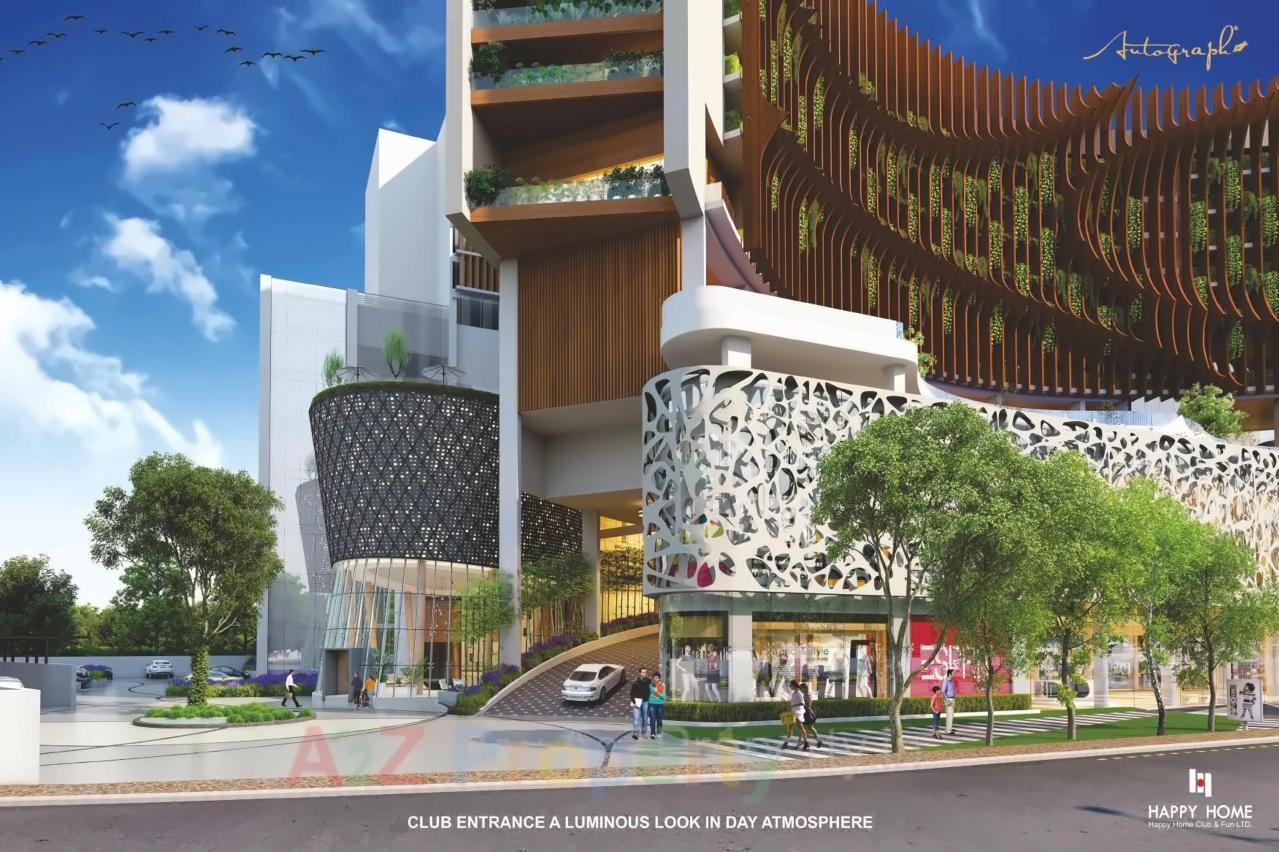 3D Elevation of real estate project Autograph located at Vesu, Surat, Gujarat