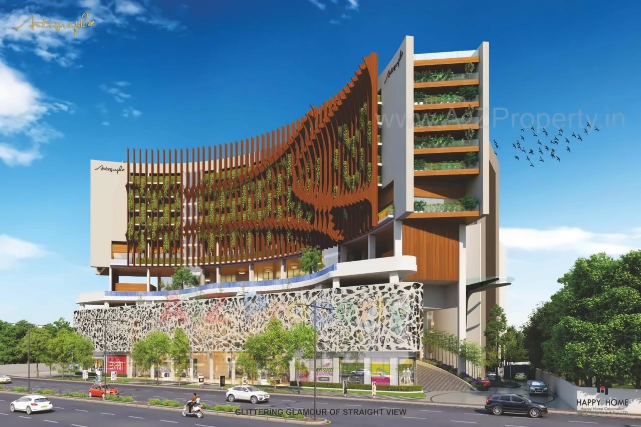 3D Elevation of real estate project Autograph located at Vesu, Surat, Gujarat