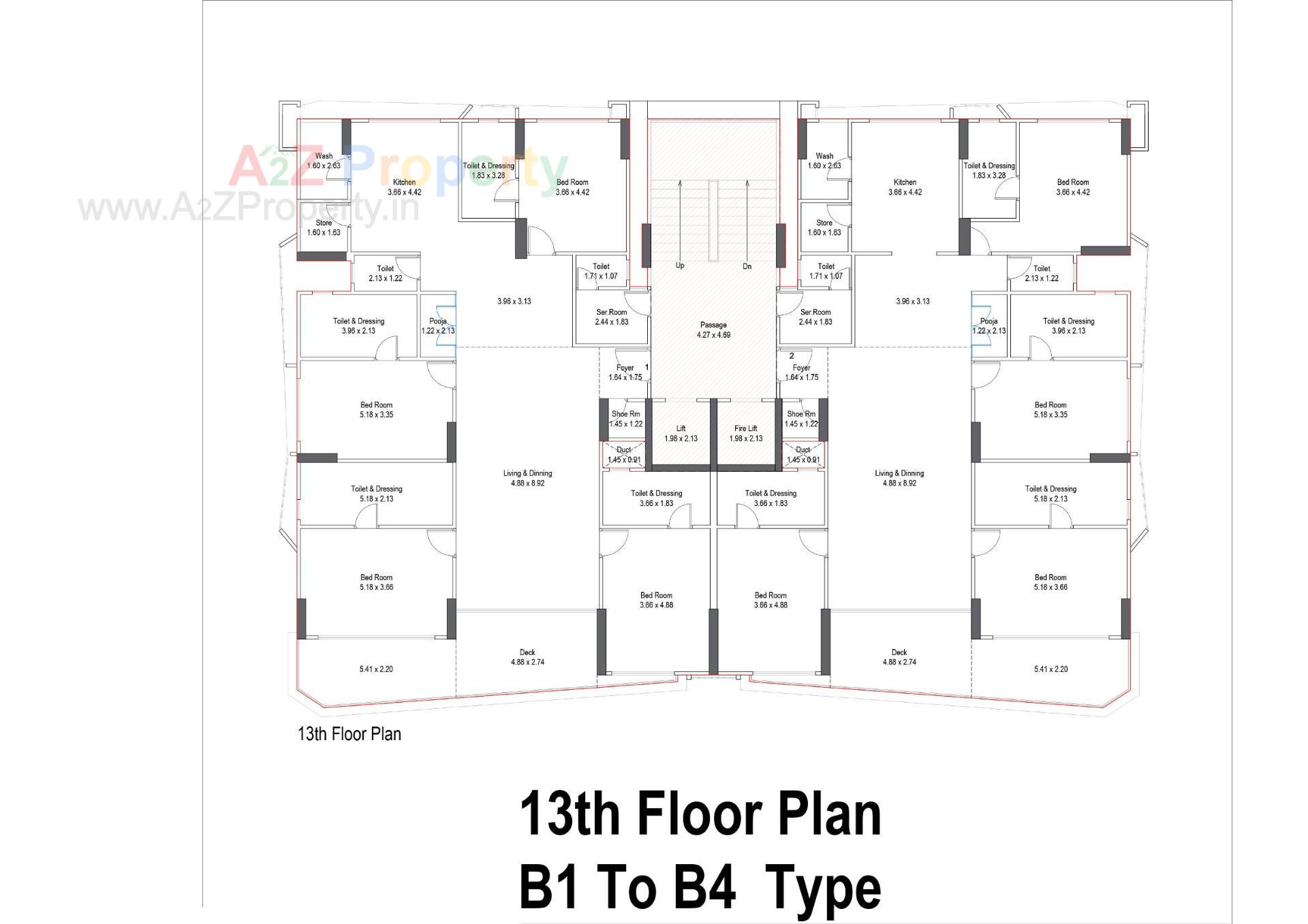 Layout of real estate project Avadh Bertina located at Vesu, Surat, Gujarat