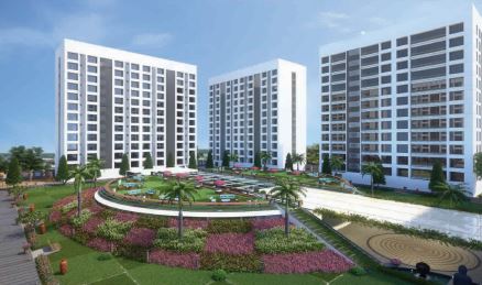 3D Elevation of real estate project Avadh Carolina located at Dumas, Surat, Gujarat