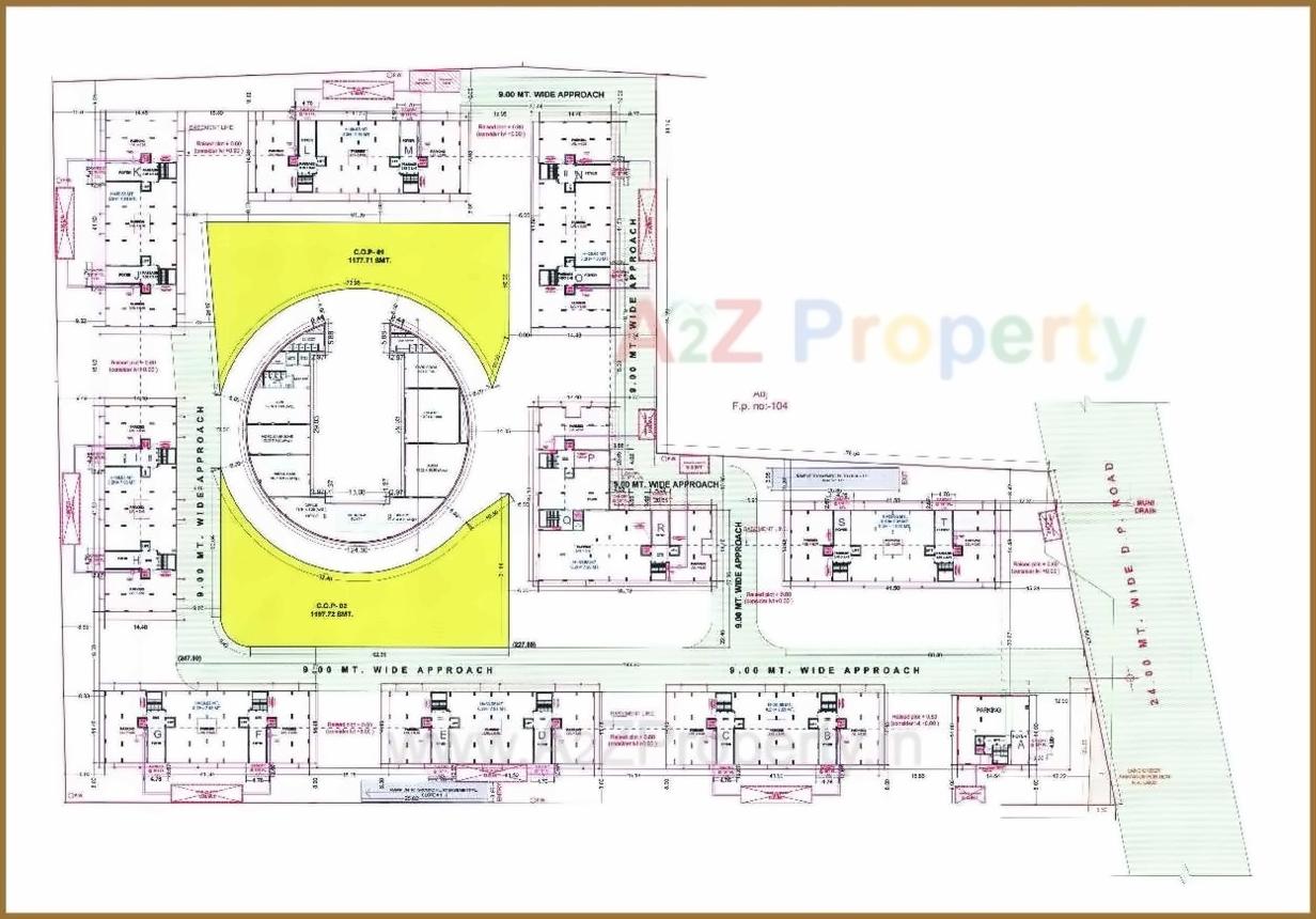 Layout of real estate project Avadh Carolina located at Dumas, Surat, Gujarat