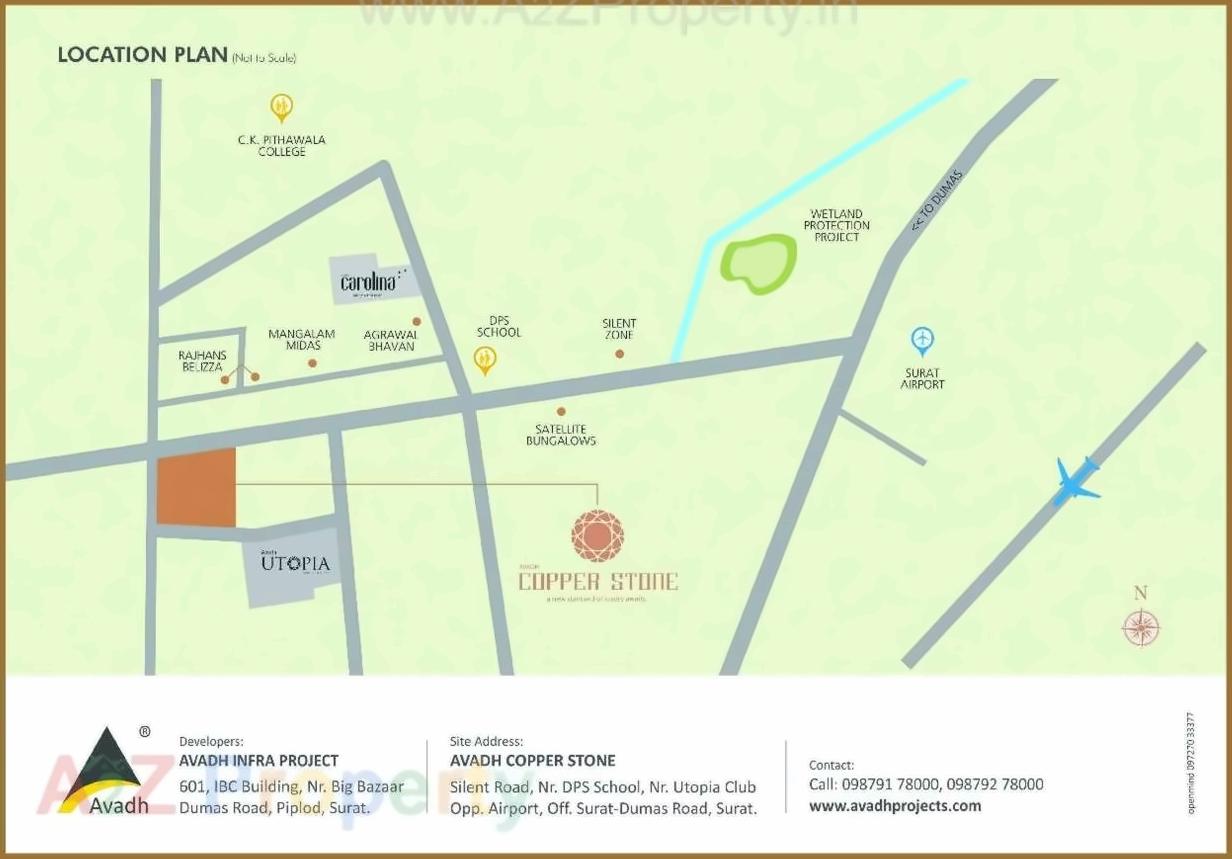  of real estate project Avadh Carolina located at Dumas, Surat, Gujarat