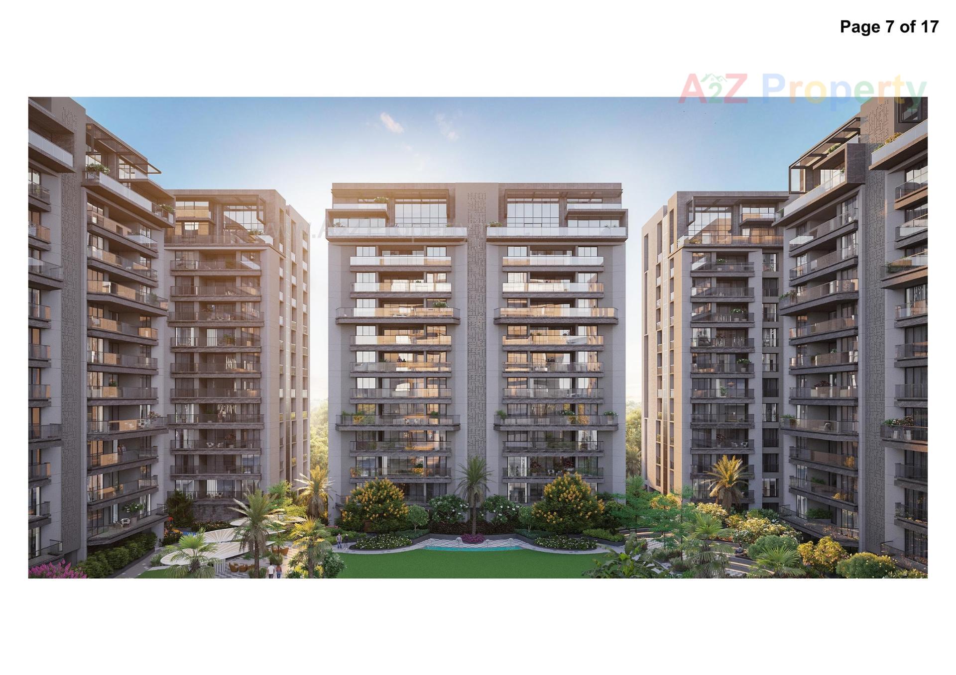 3D Elevation of real estate project Avadh Erlica located at Vesu, Surat, Gujarat