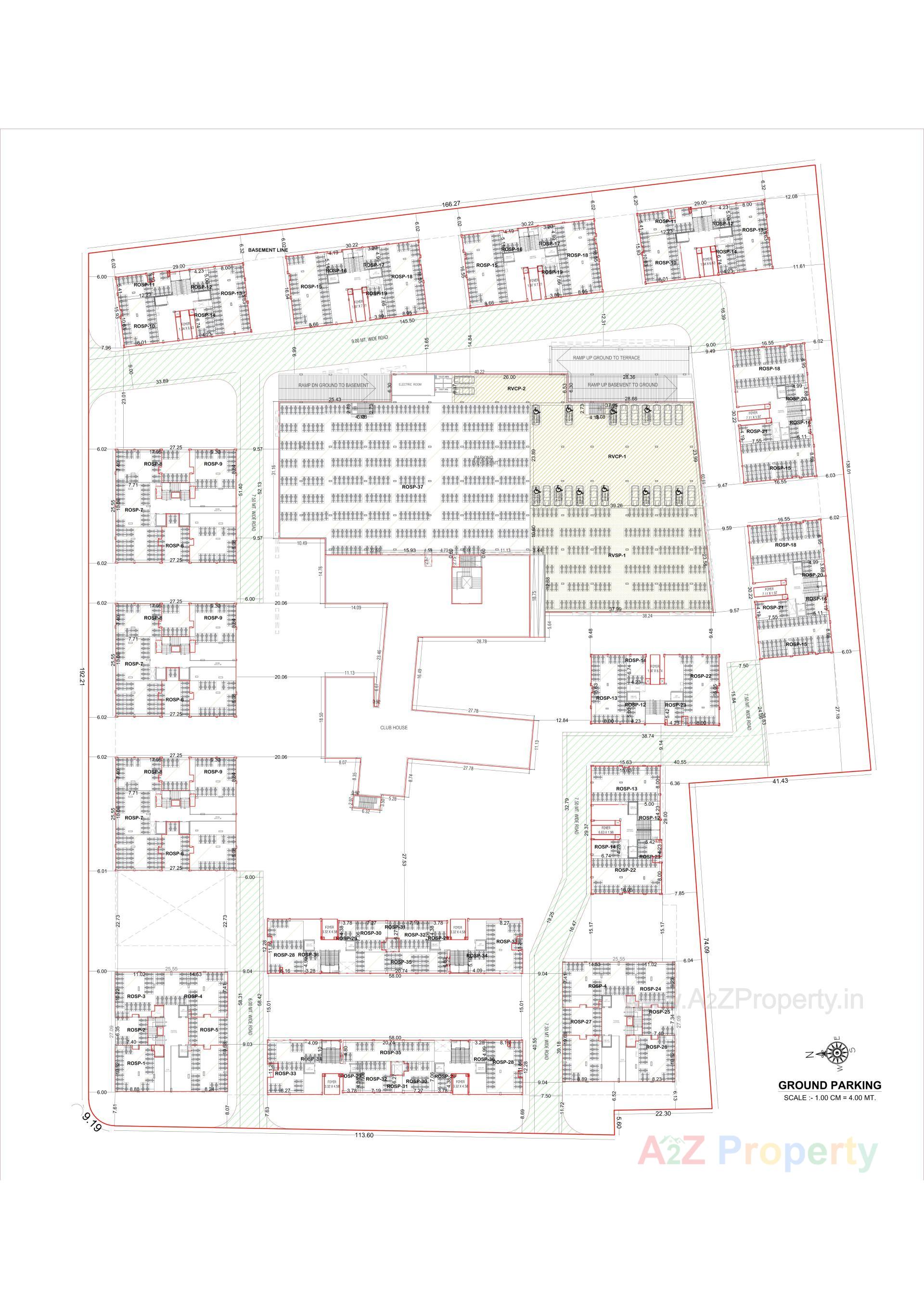 Layout of real estate project Avadh Hebitat located at Dumas, Surat, Gujarat