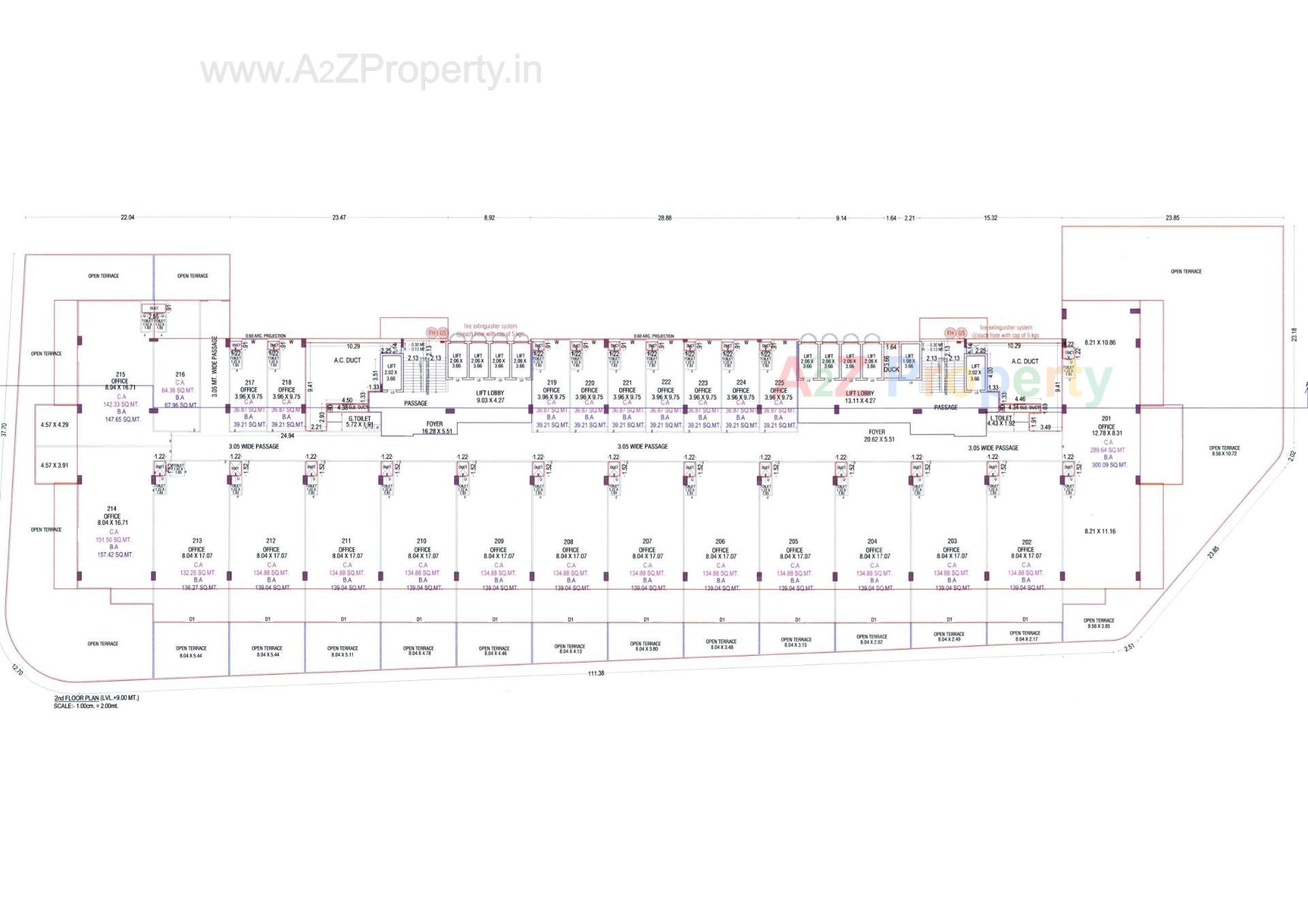 Layout of real estate project Avadh Kontina located at Vesu, Surat, Gujarat