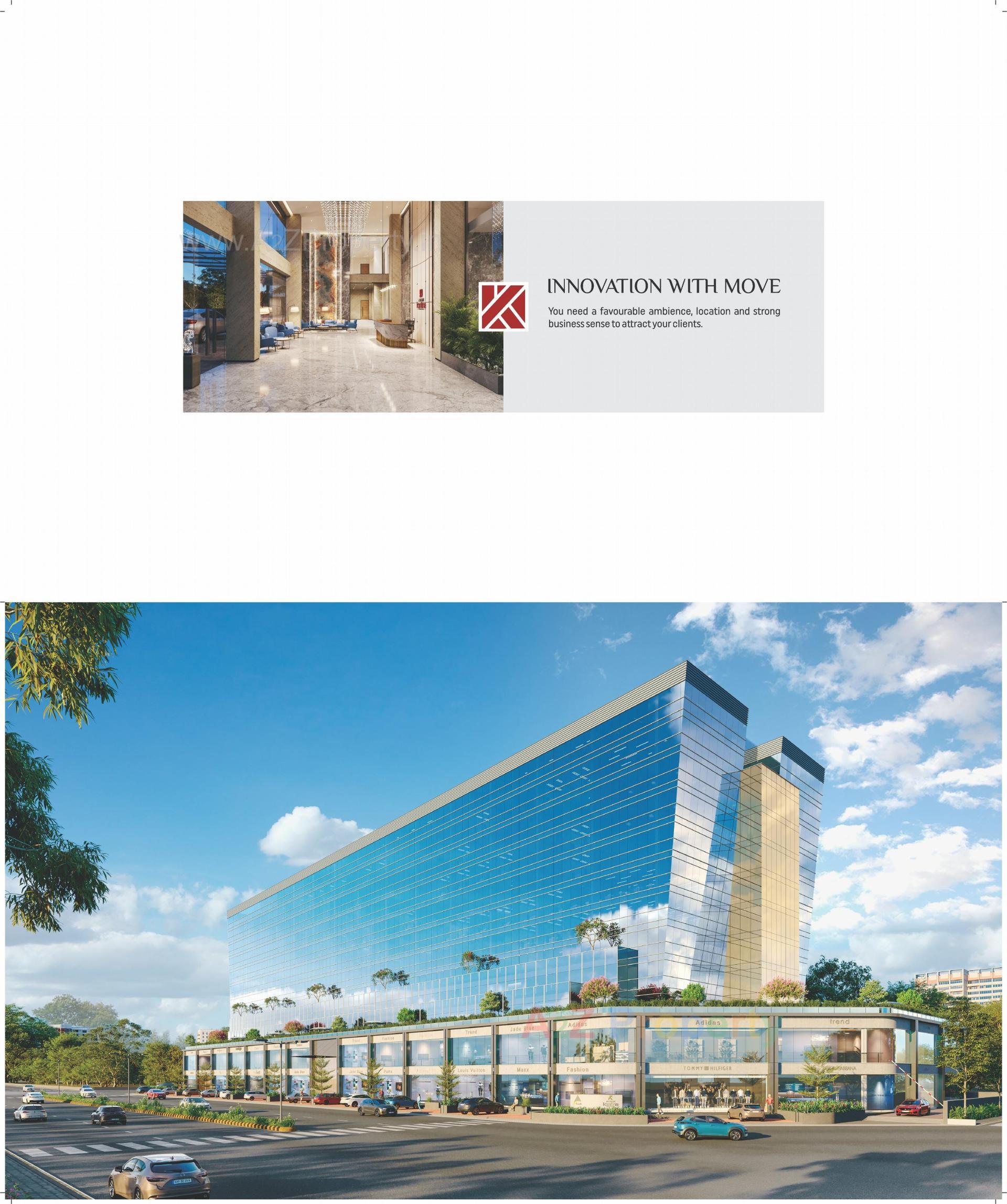 3D Elevation of real estate project Avadh Kontina located at Vesu, Surat, Gujarat