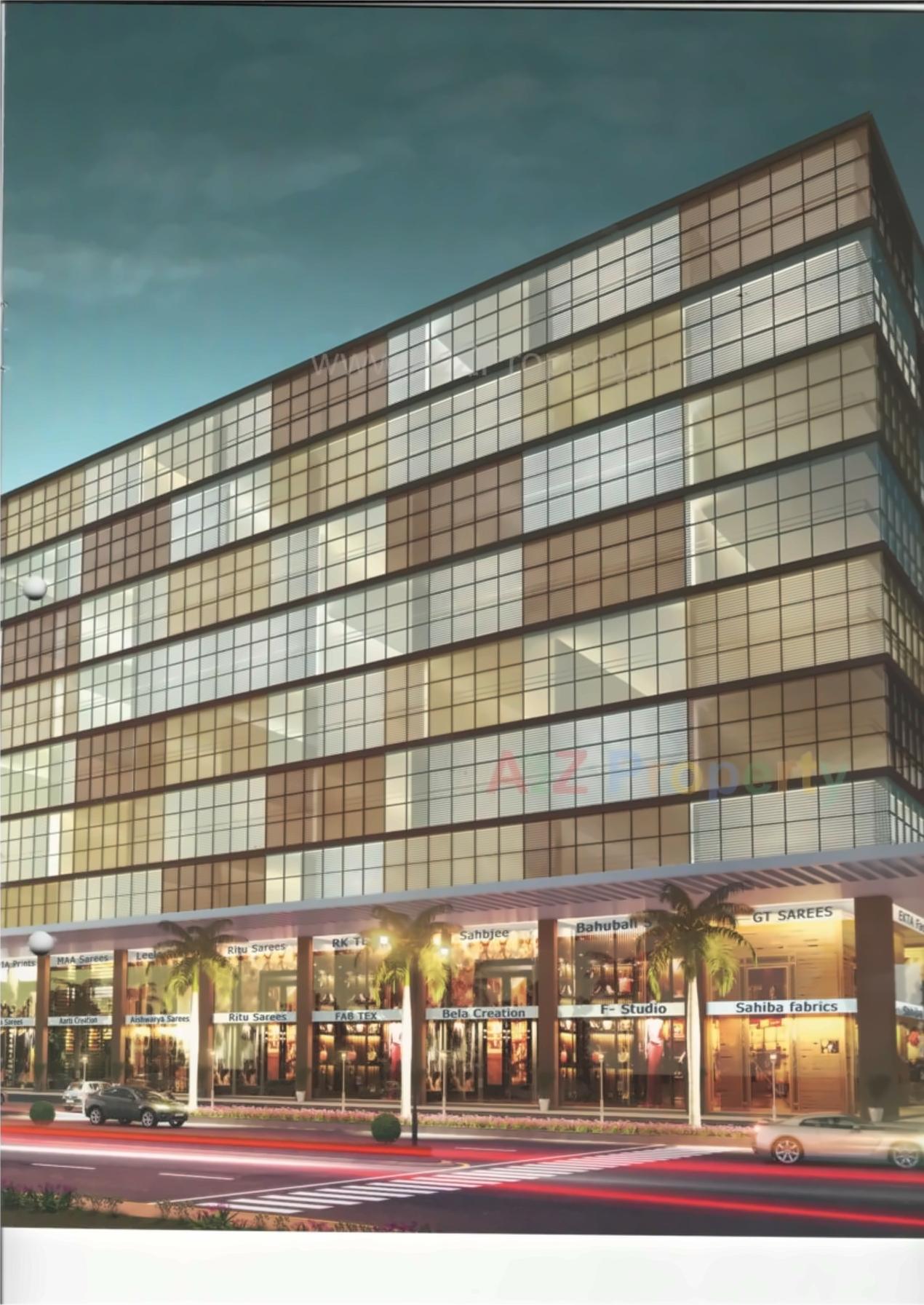 3D Elevation of real estate project Avadh Rituraj Textile Hub located at Parvat, Surat, Gujarat