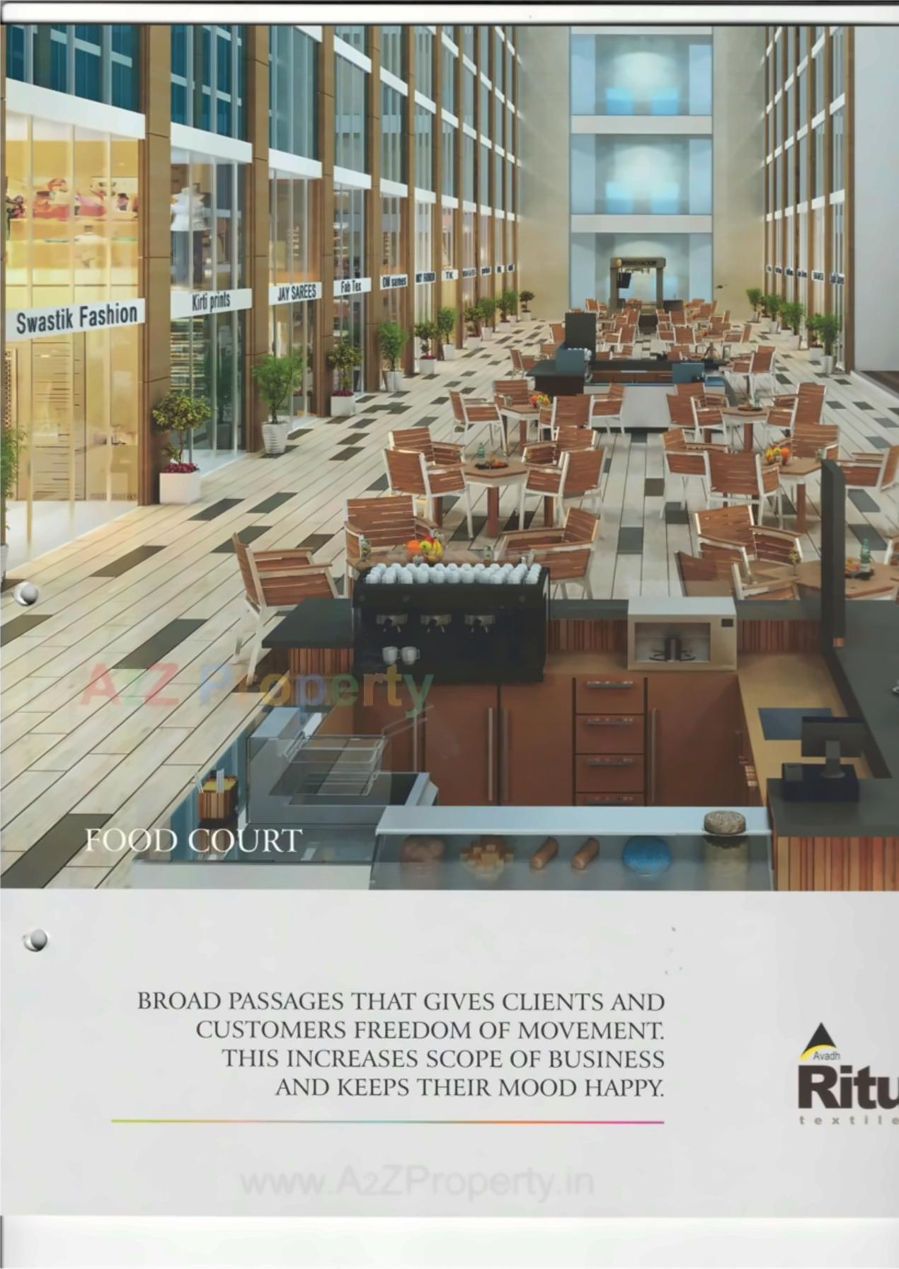 3D Elevation of real estate project Avadh Rituraj Textile Hub located at Parvat, Surat, Gujarat