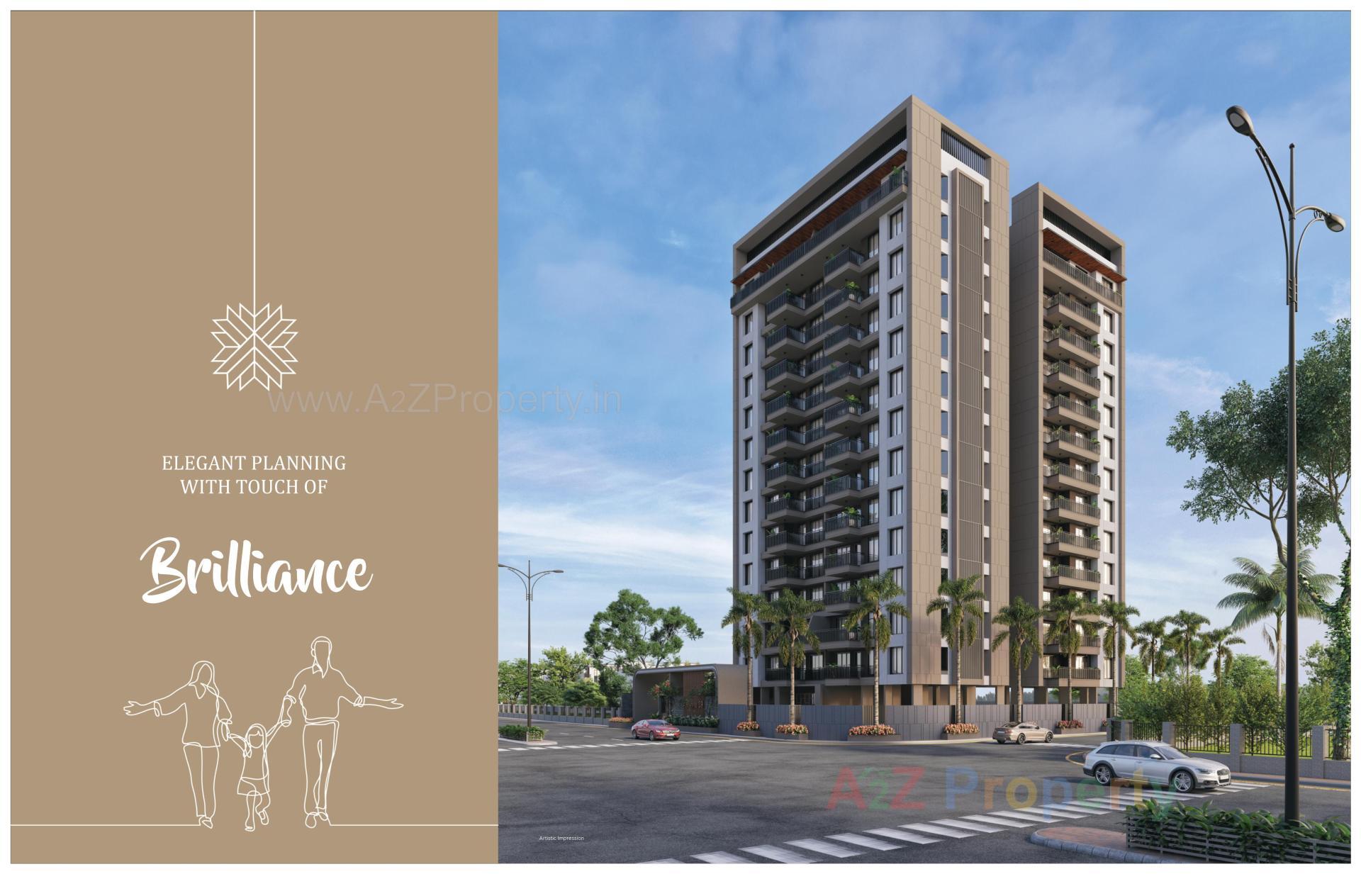3D Elevation of real estate project Avenue located at Singanpore, Surat, Gujarat