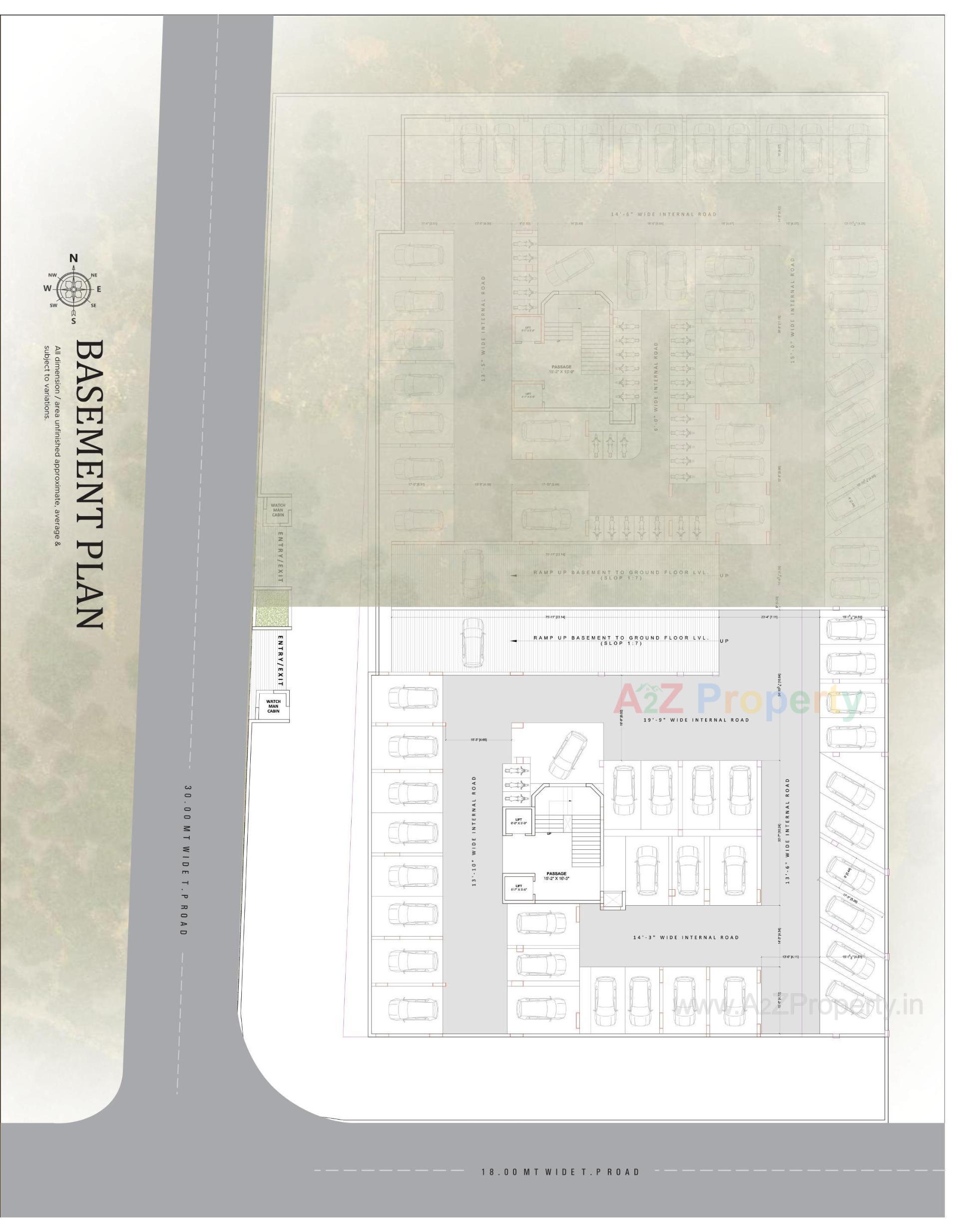 Layout of real estate project Avenue located at Singanpore, Surat, Gujarat