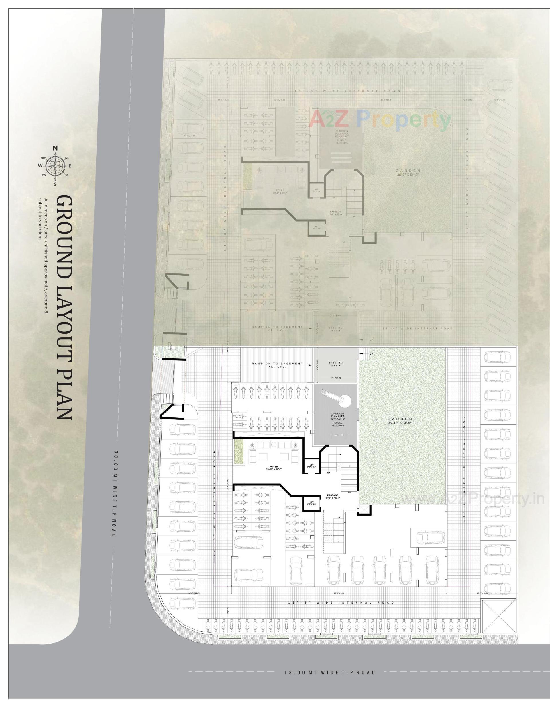 Layout of real estate project Avenue located at Singanpore, Surat, Gujarat