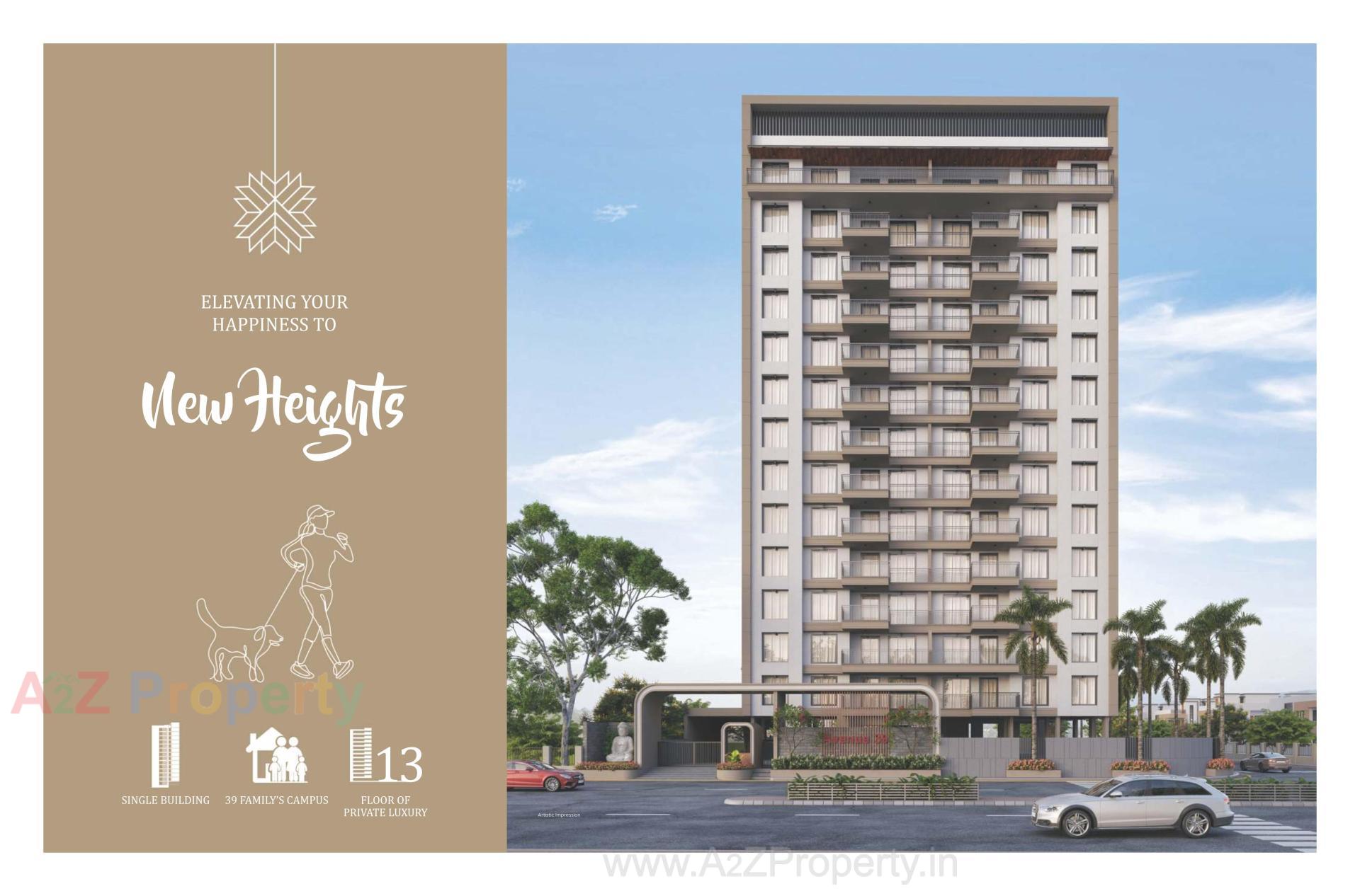 3D Elevation of real estate project Avenue located at Singanpore, Surat, Gujarat