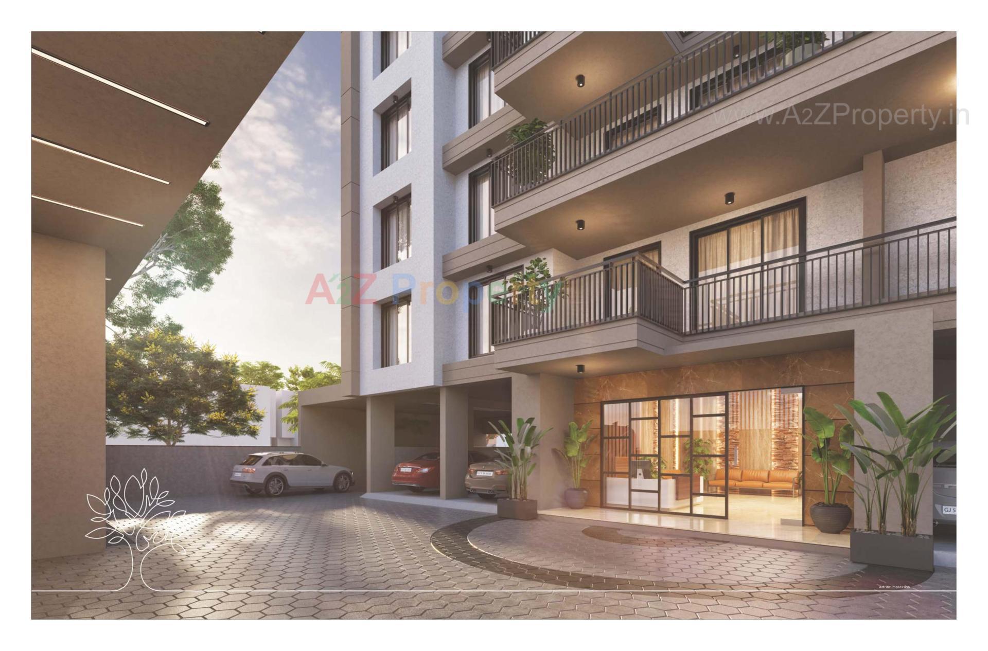 3D Elevation of real estate project Avenue located at Singanpore, Surat, Gujarat