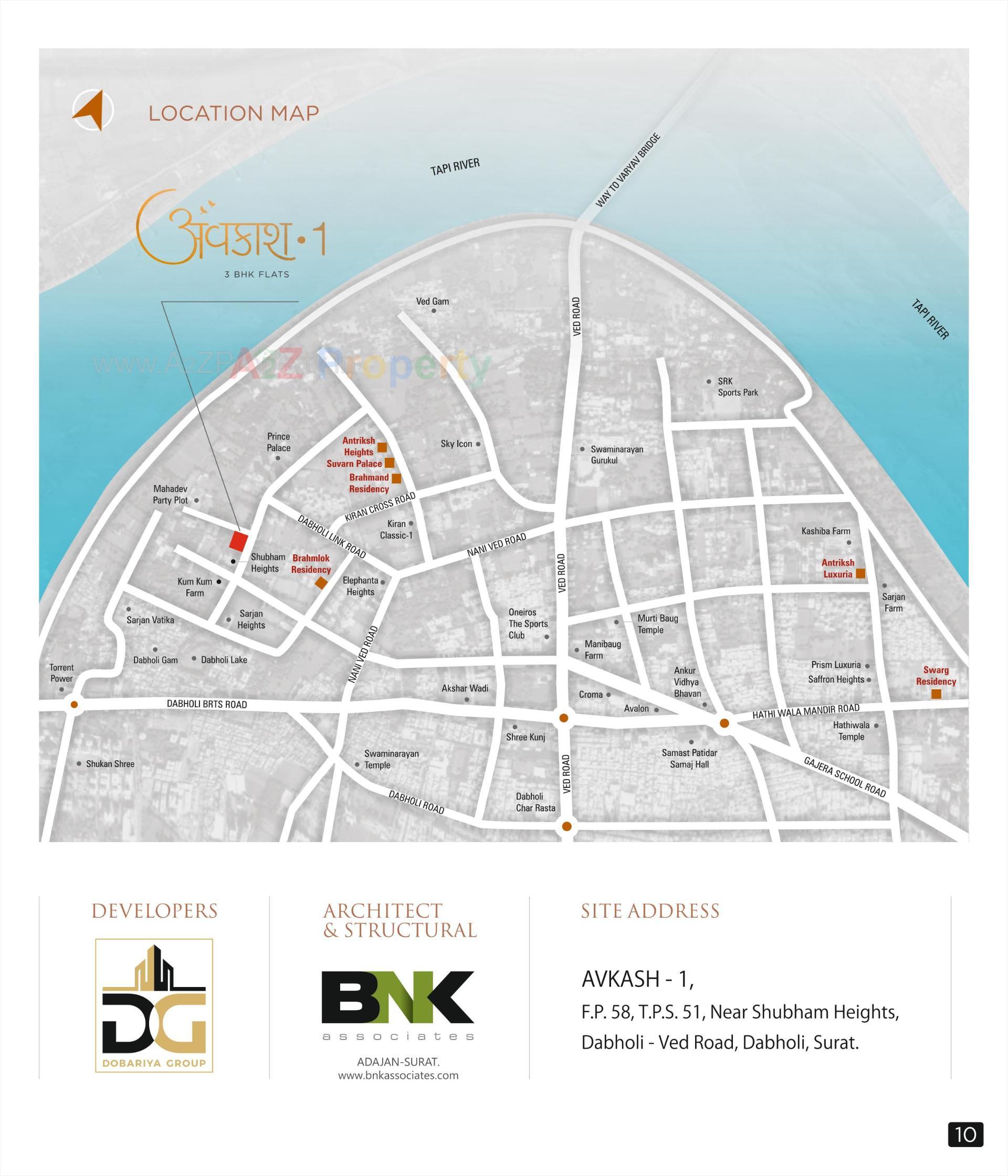  of real estate project Avkash located at Dabholi-ta, Surat, Gujarat