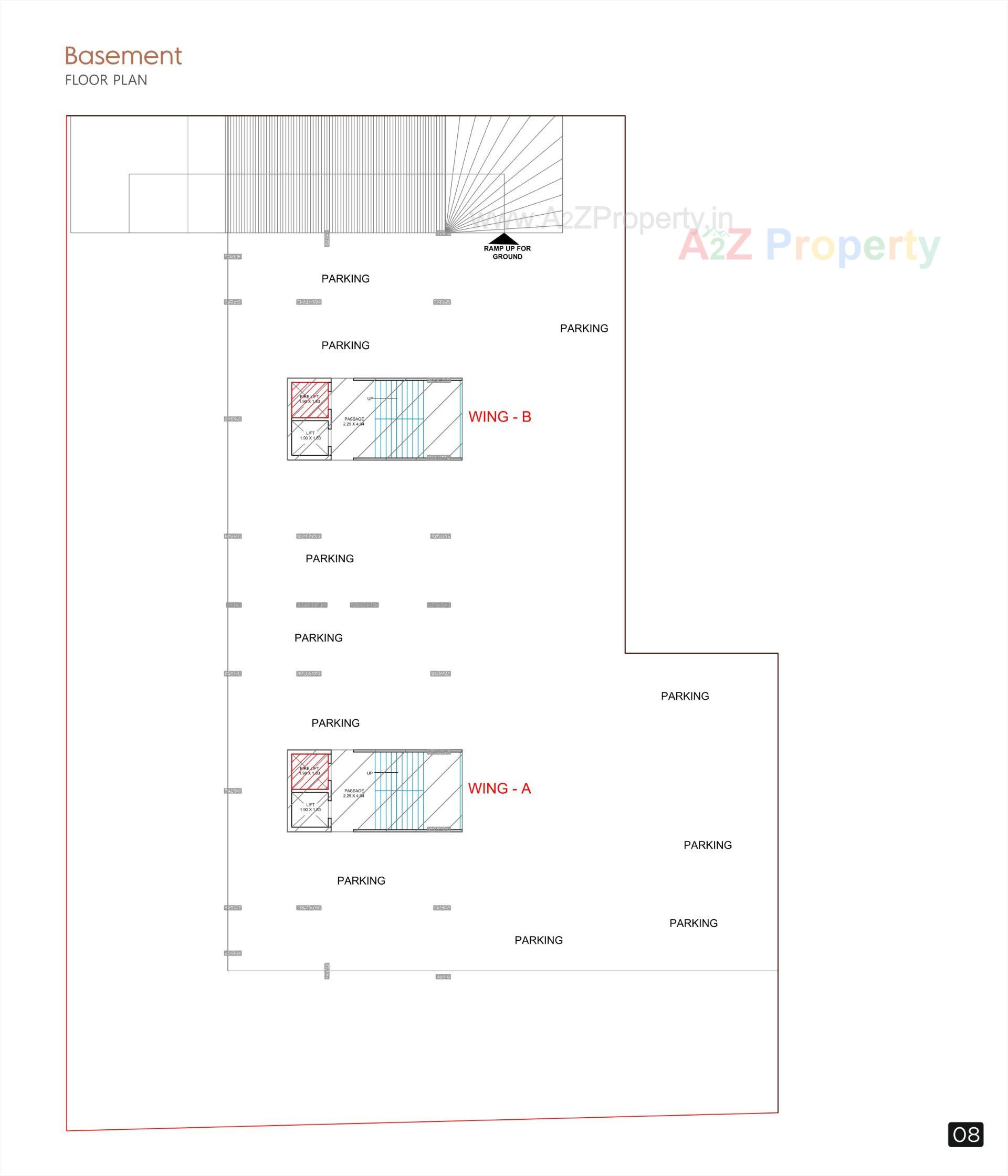 Layout of real estate project Avkash located at Dabholi-ta, Surat, Gujarat
