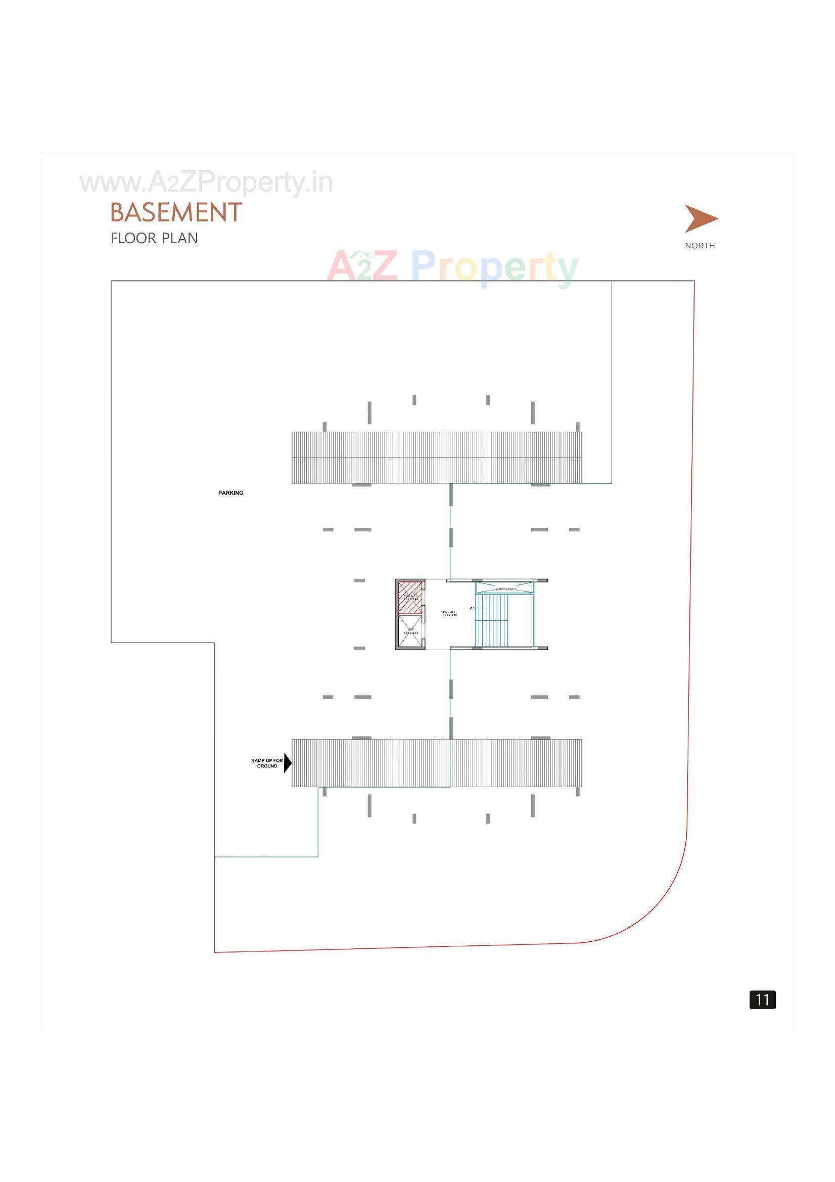 Layout of real estate project Avkash located at Dabholi, Surat, Gujarat