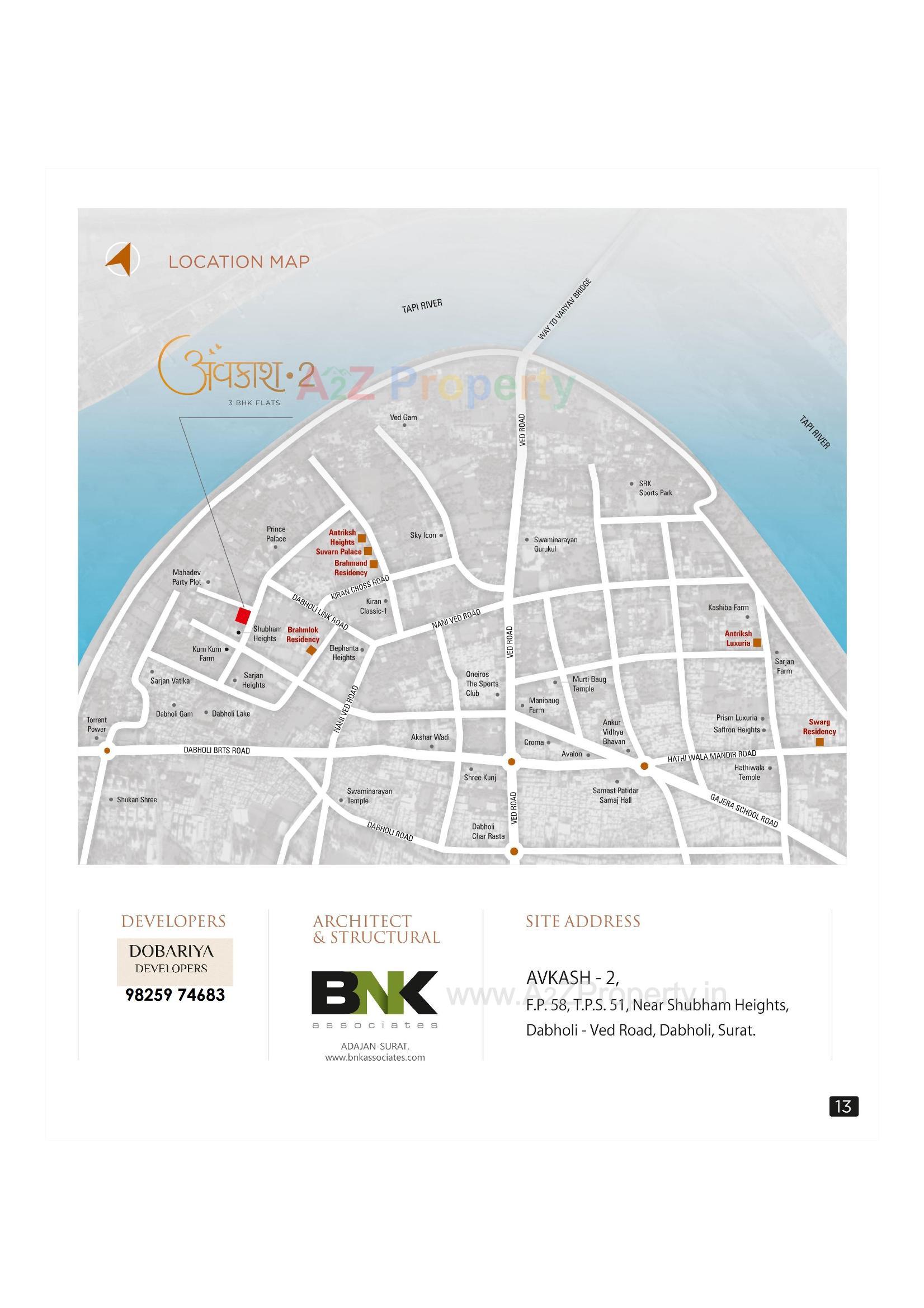  of real estate project Avkash located at Dabholi, Surat, Gujarat