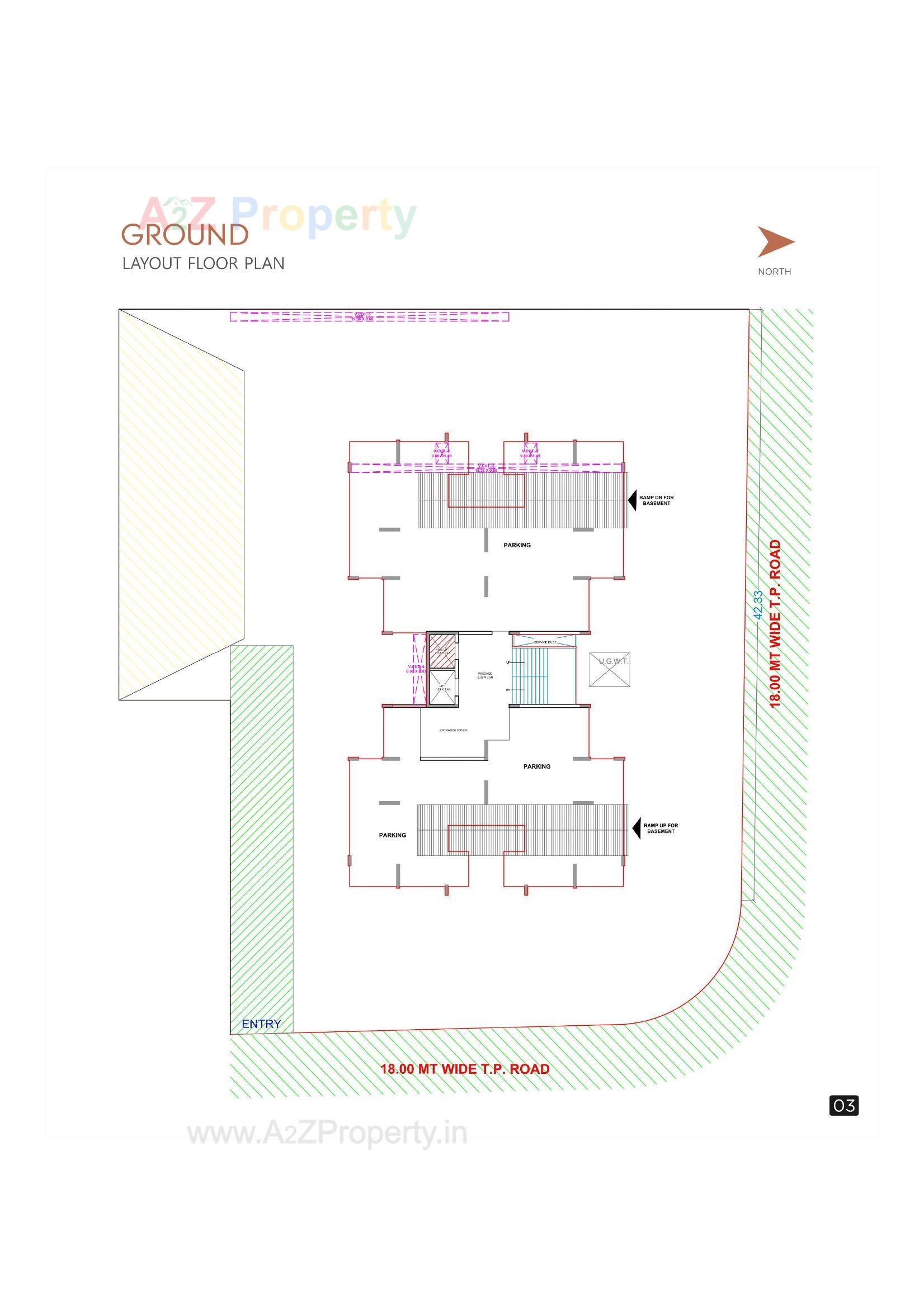 Layout of real estate project Avkash located at Dabholi, Surat, Gujarat