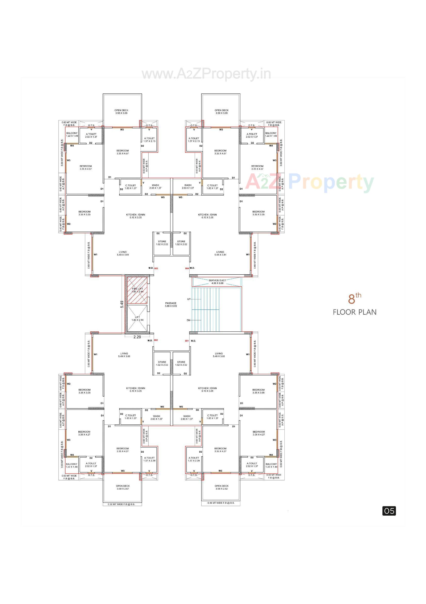 Layout of real estate project Avkash located at Dabholi, Surat, Gujarat