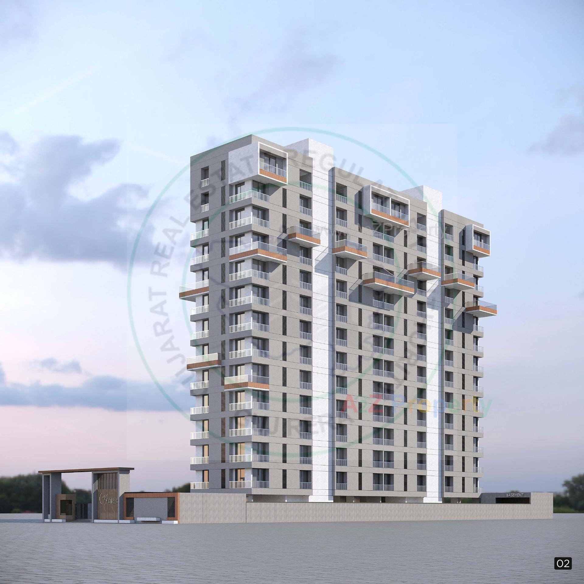 3D Elevation of real estate project Avkash located at Dabholi, Surat, Gujarat