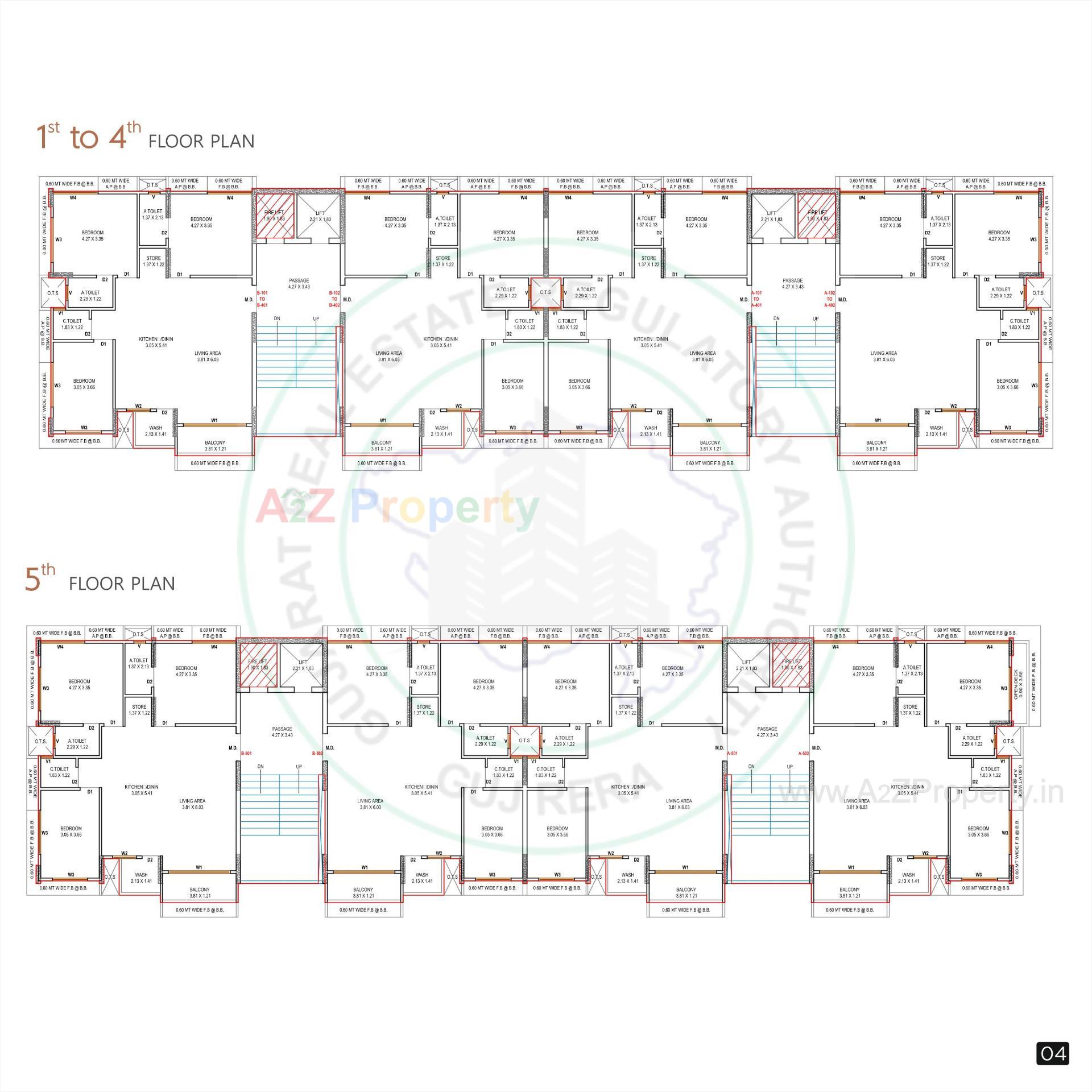 Layout of real estate project Avkash located at Dabholi, Surat, Gujarat