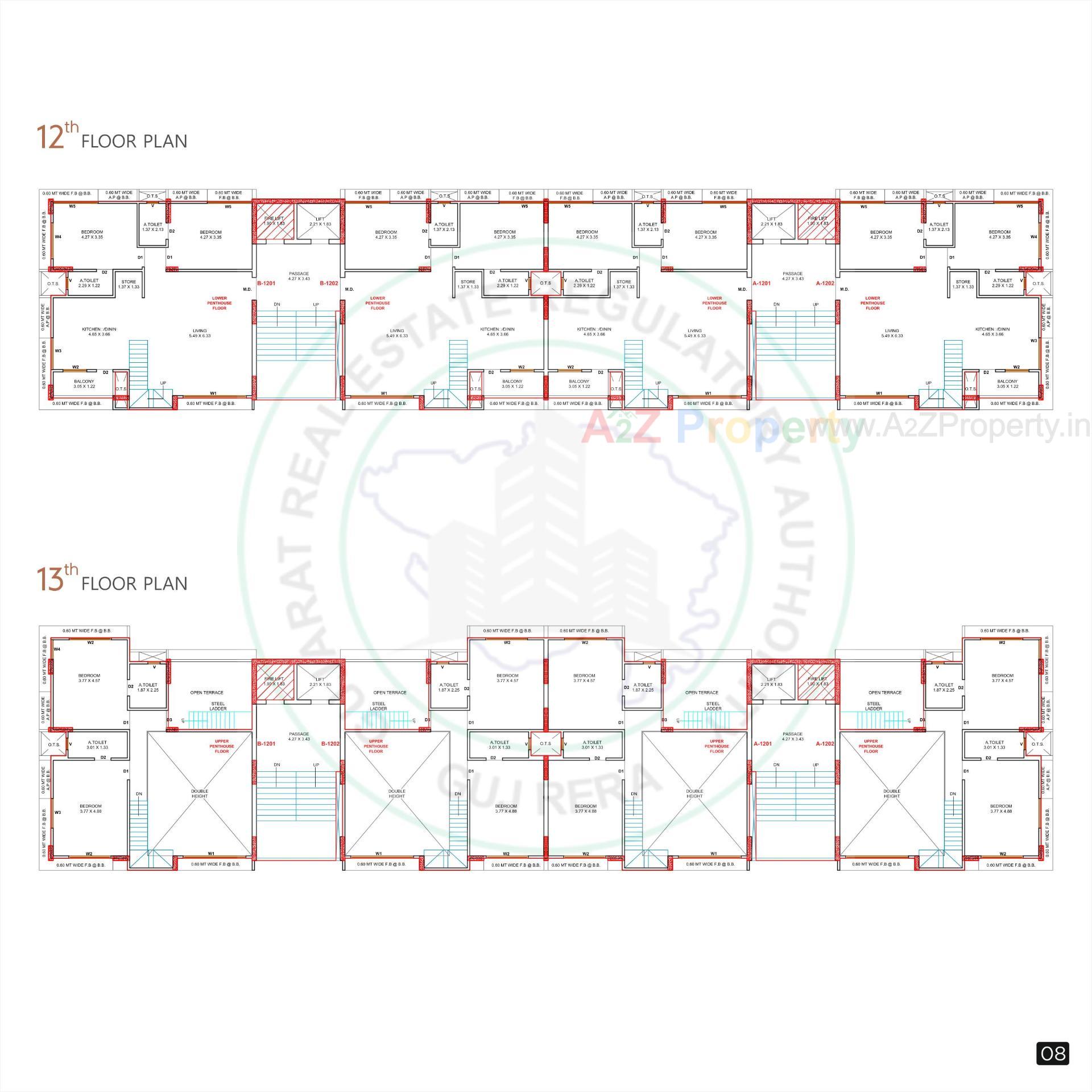 Layout of real estate project Avkash located at Dabholi, Surat, Gujarat