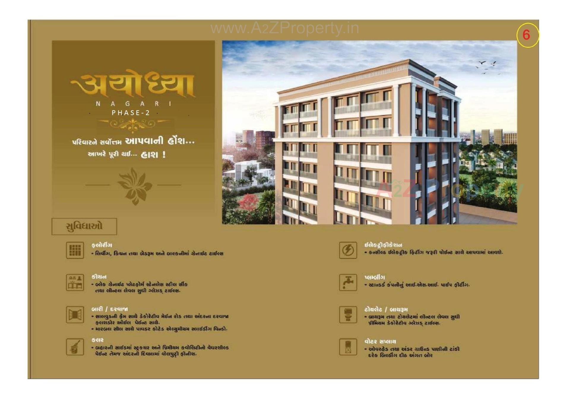  of real estate project Ayodhya Nagari located at Dindoli, Surat, Gujarat
