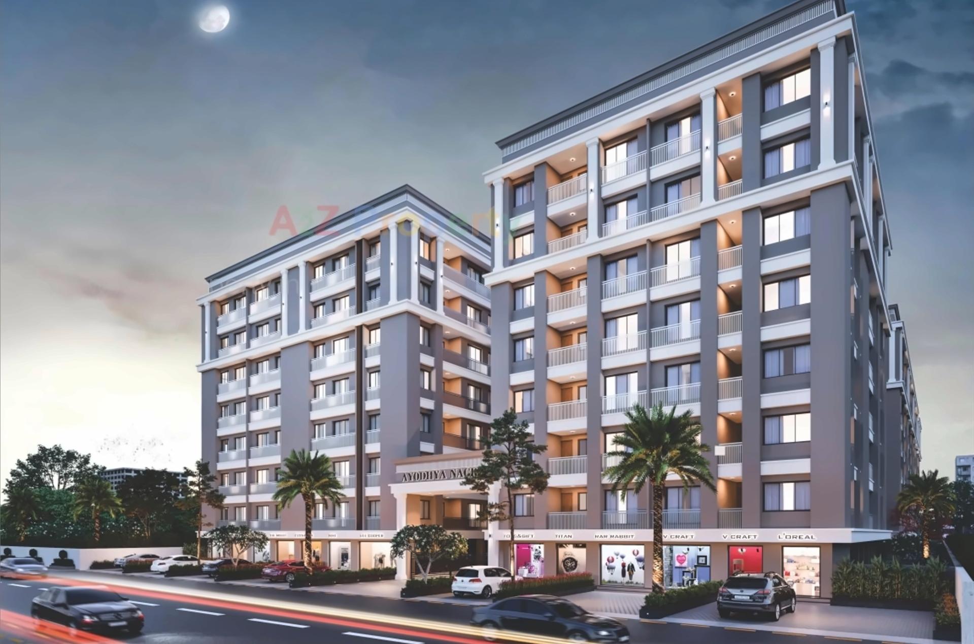 3D Elevation of real estate project Ayodhya Nagri located at Surat, Surat, Gujarat