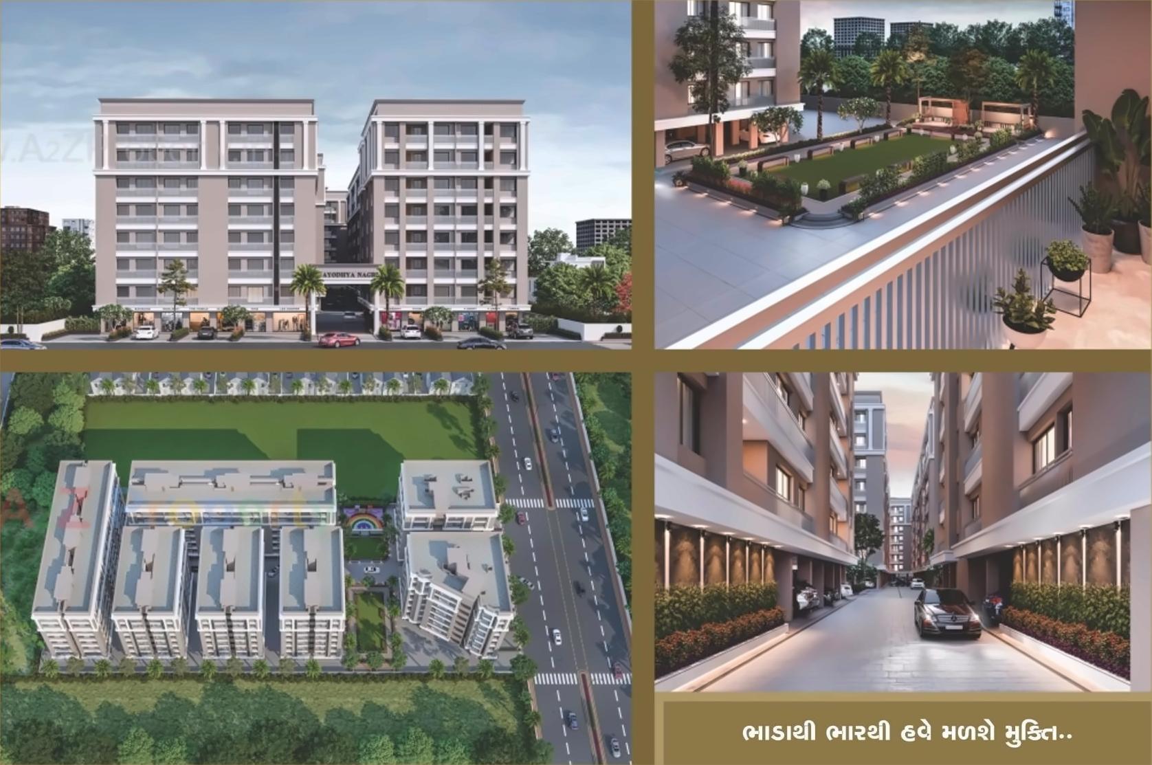 3D Elevation of real estate project Ayodhya Nagri located at Surat, Surat, Gujarat