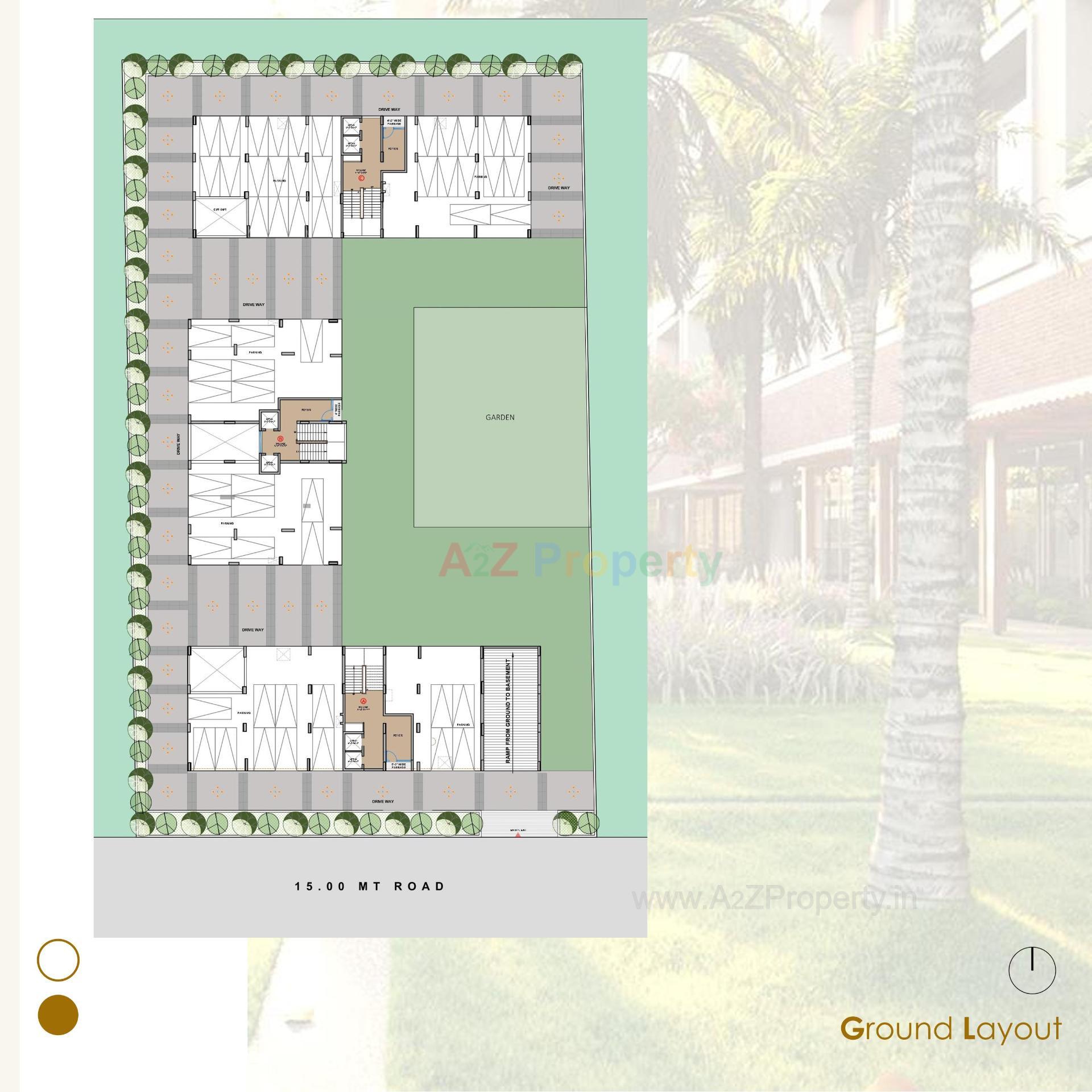 Layout of real estate project Baghban The Life Style located at Pal, Surat, Gujarat