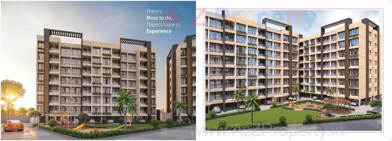 3D Elevation of real estate project Bansari Luxuria located at Kholvad, Surat, Gujarat