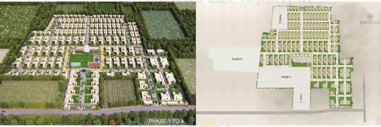Layout of real estate project Barbella located at Barbodhan, Surat, Gujarat